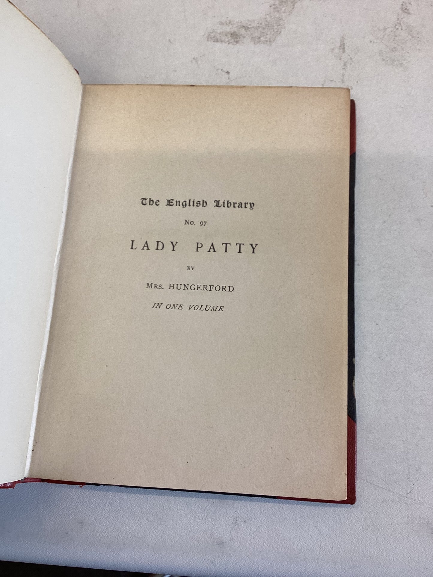 Lady Patty A Sketch by Mrs Hungerford