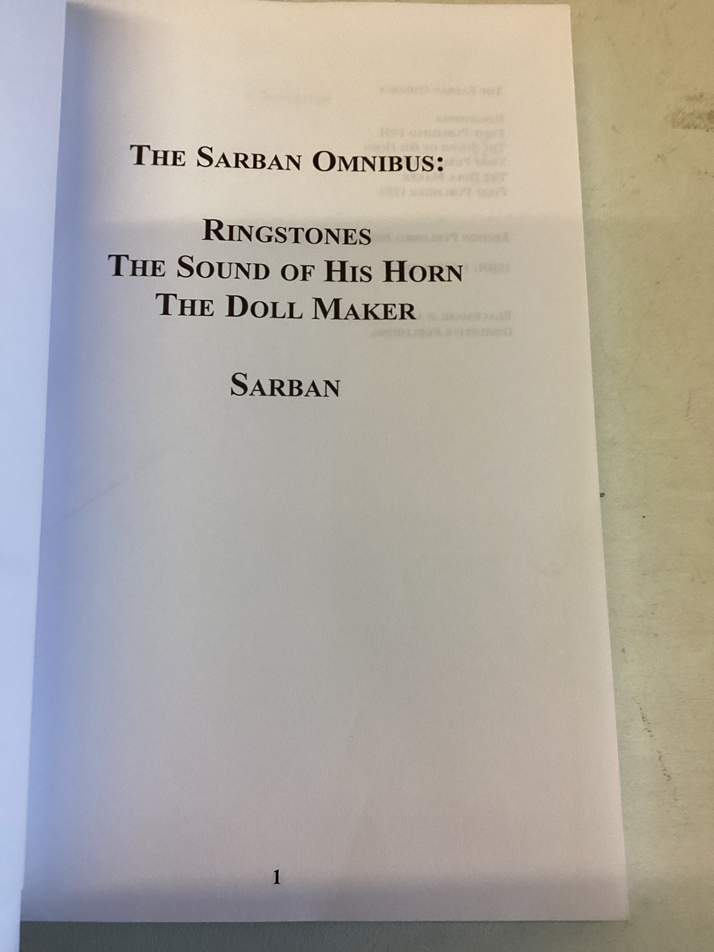 The Sarban Omnibus: Ringstones The Sound of His Horn The Doll Maker
