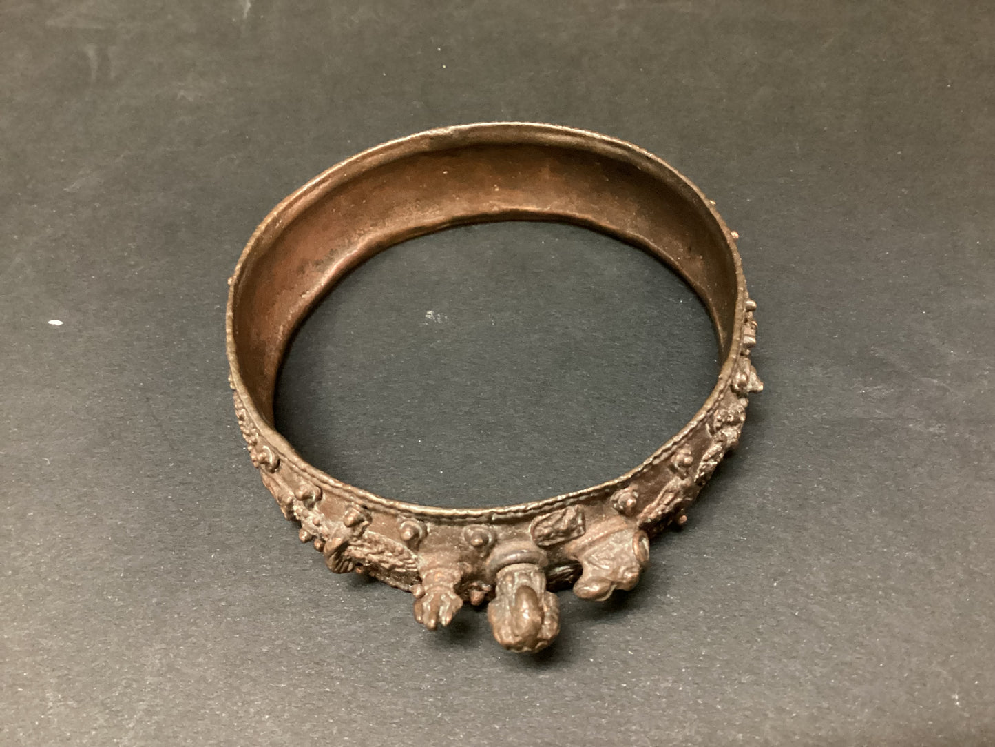 Vintage Copper Shiv Kada Bangle