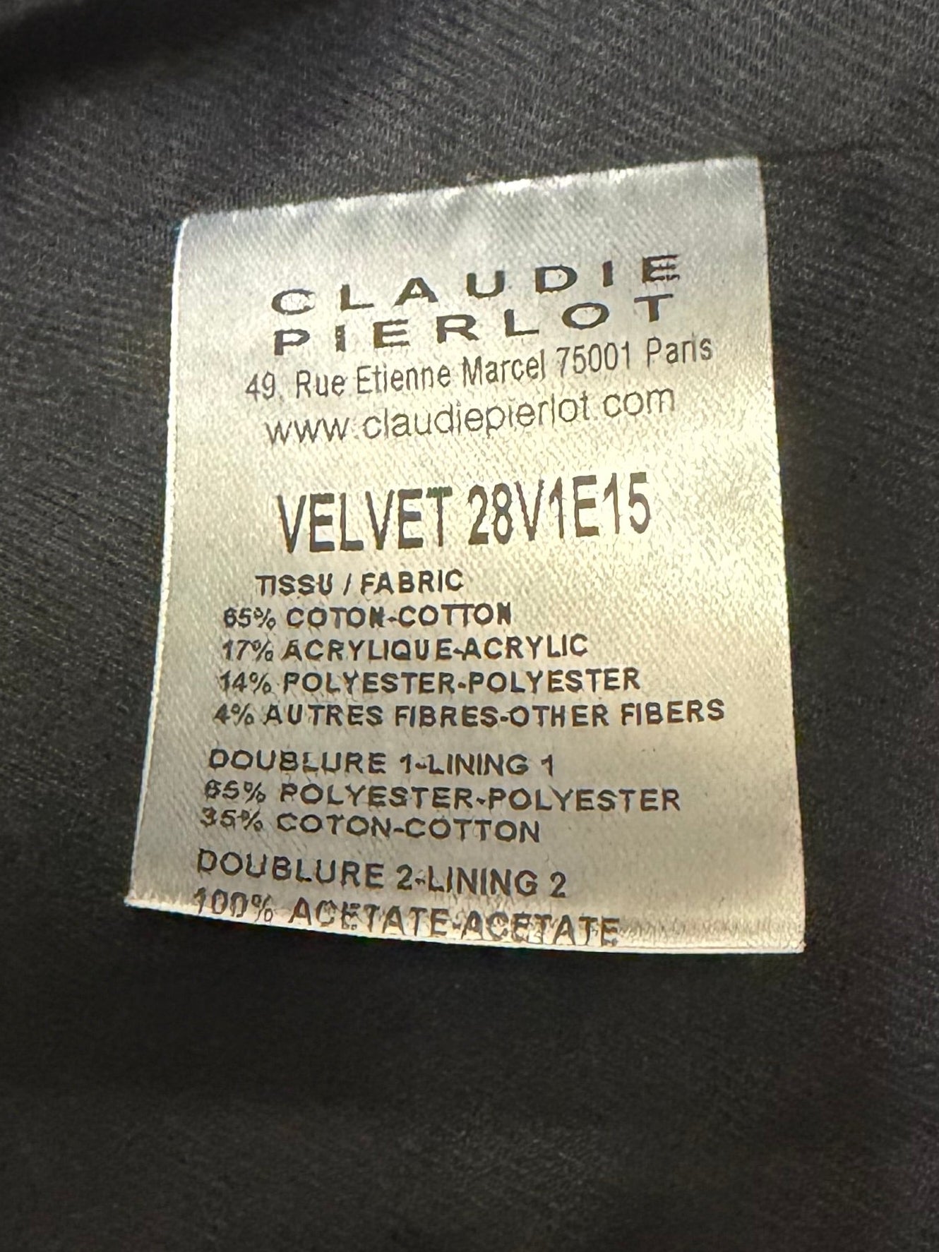 Claudie Pierlot Plaid Tweed Jacket Size 8 / S