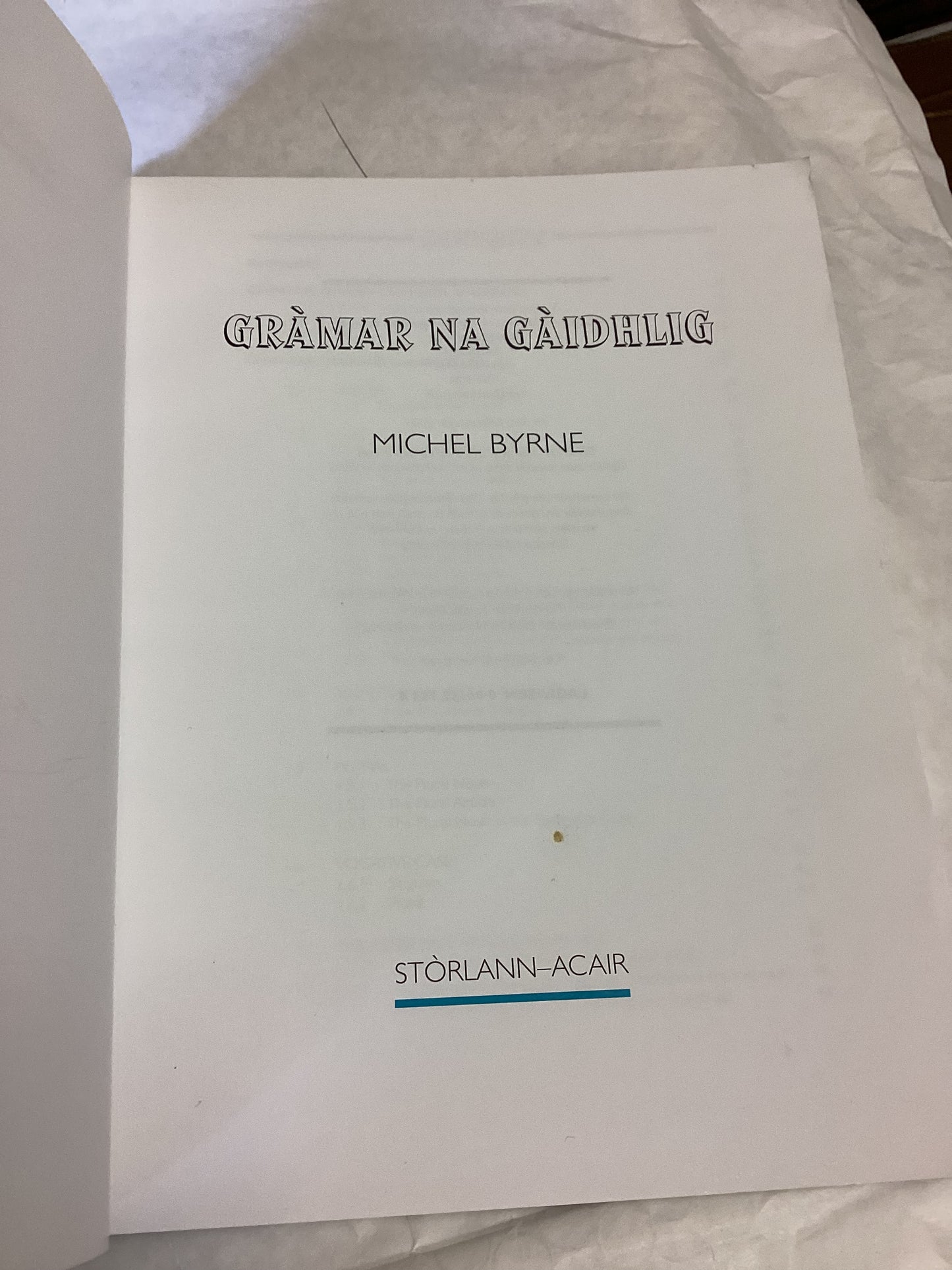 Gramar Na Gaidhlig Michel Bryne