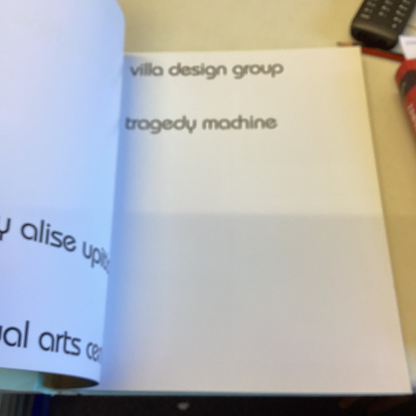 Villa Design Group Tragedy Machine MIT List Visual Arts Centre