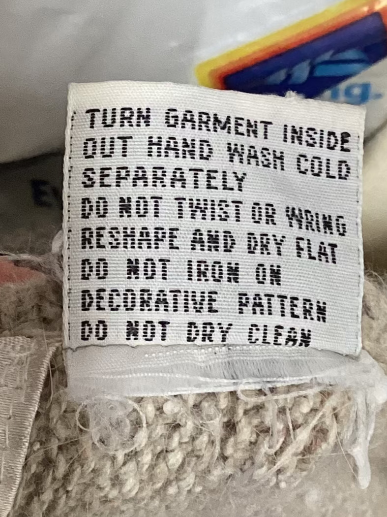 Cedars Vintage Beaded Silk Blend Beige Jumper Size M