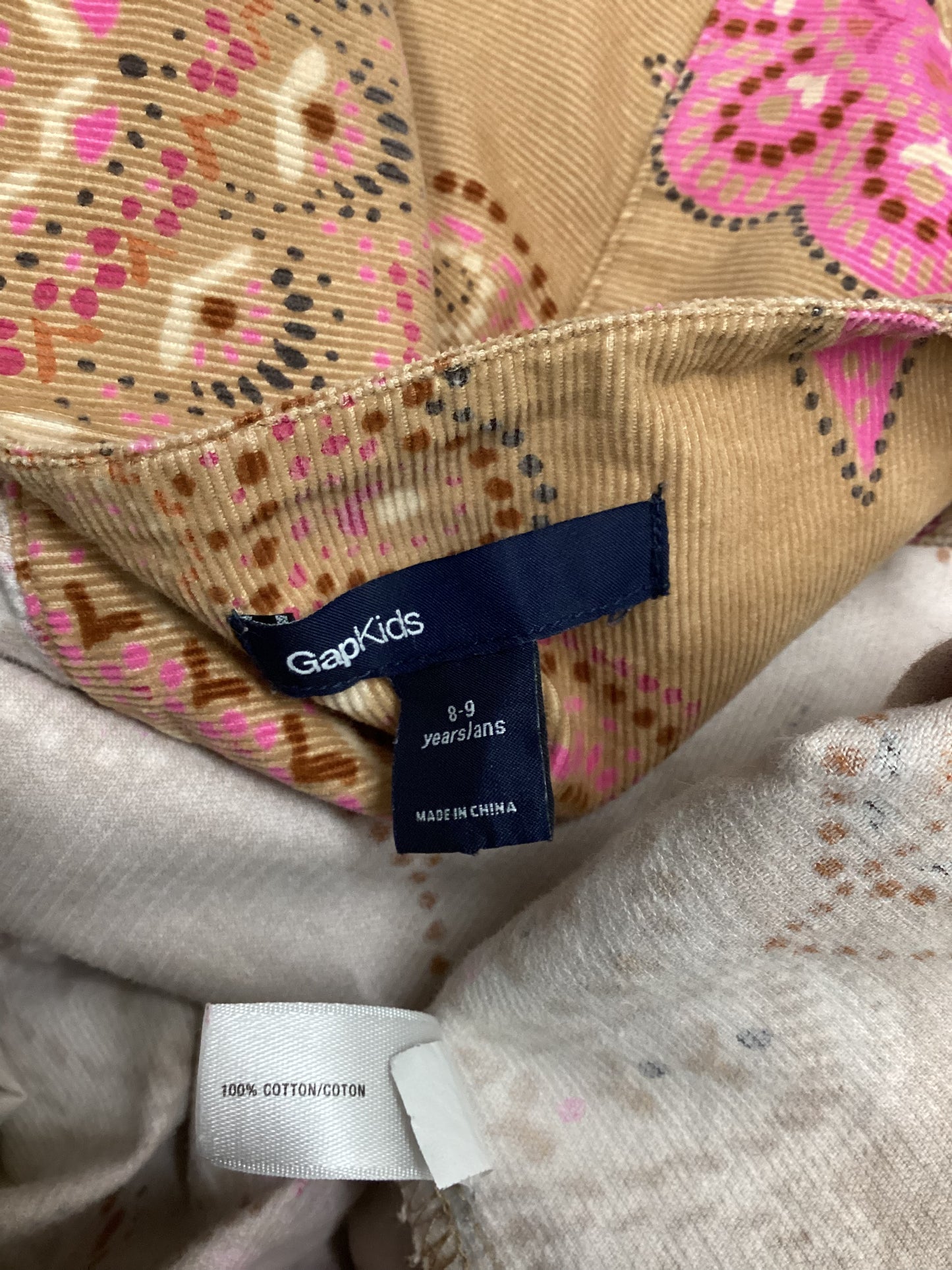 Gap Kids Corduroy Floral Dress Size 8-9 Years