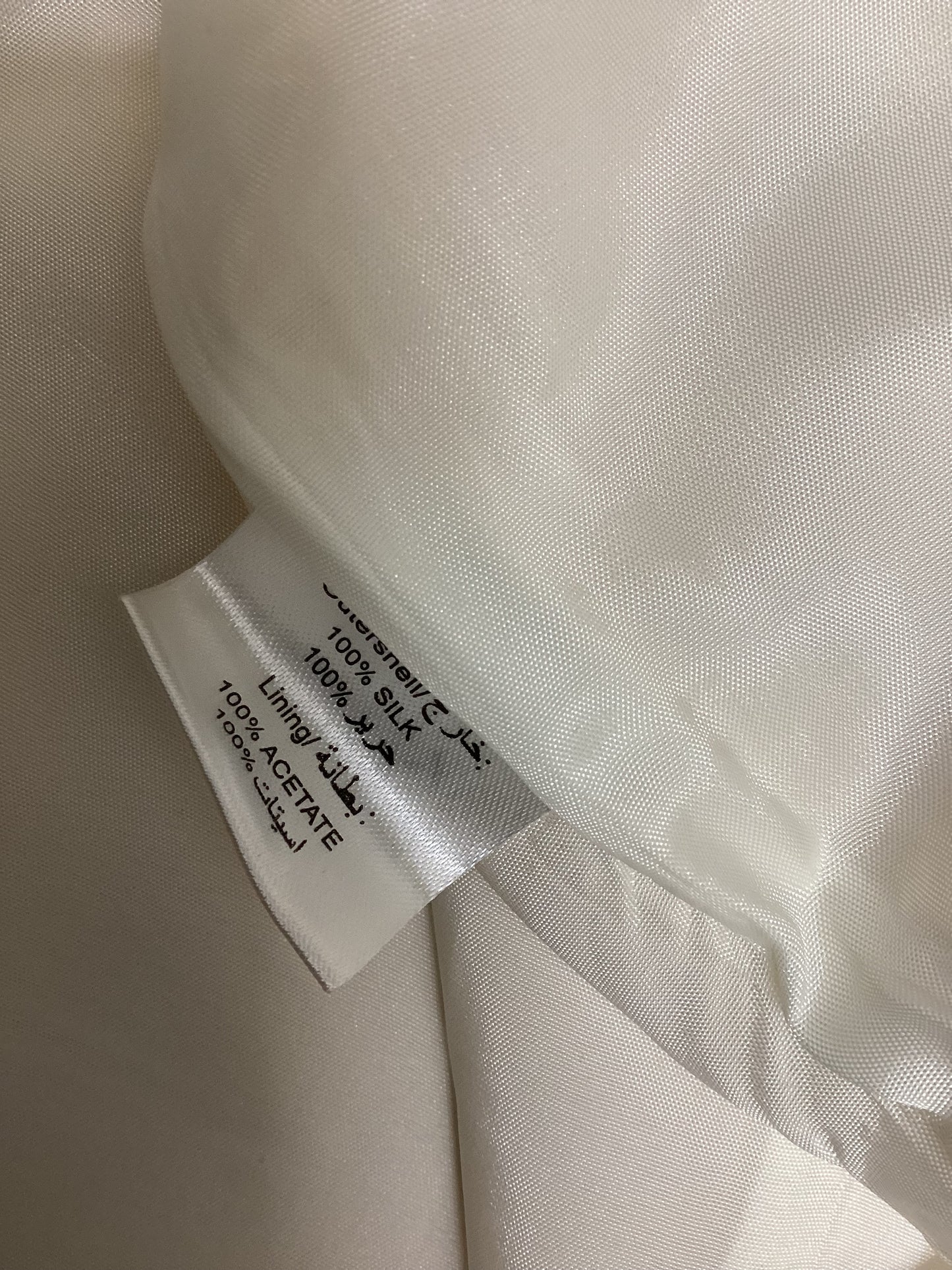 Raxevsky Women’s White Silk Skirt Size L