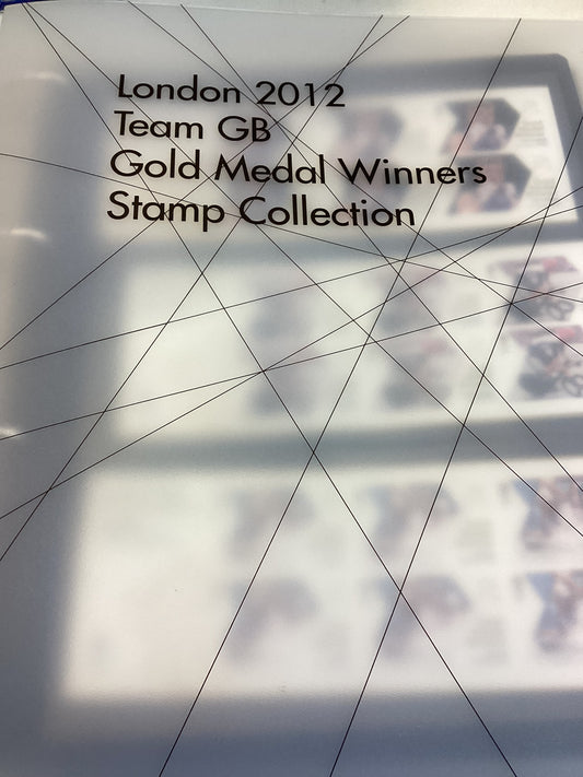 London 2012 team GB Gold Medal Winners Stamp Collection Complete