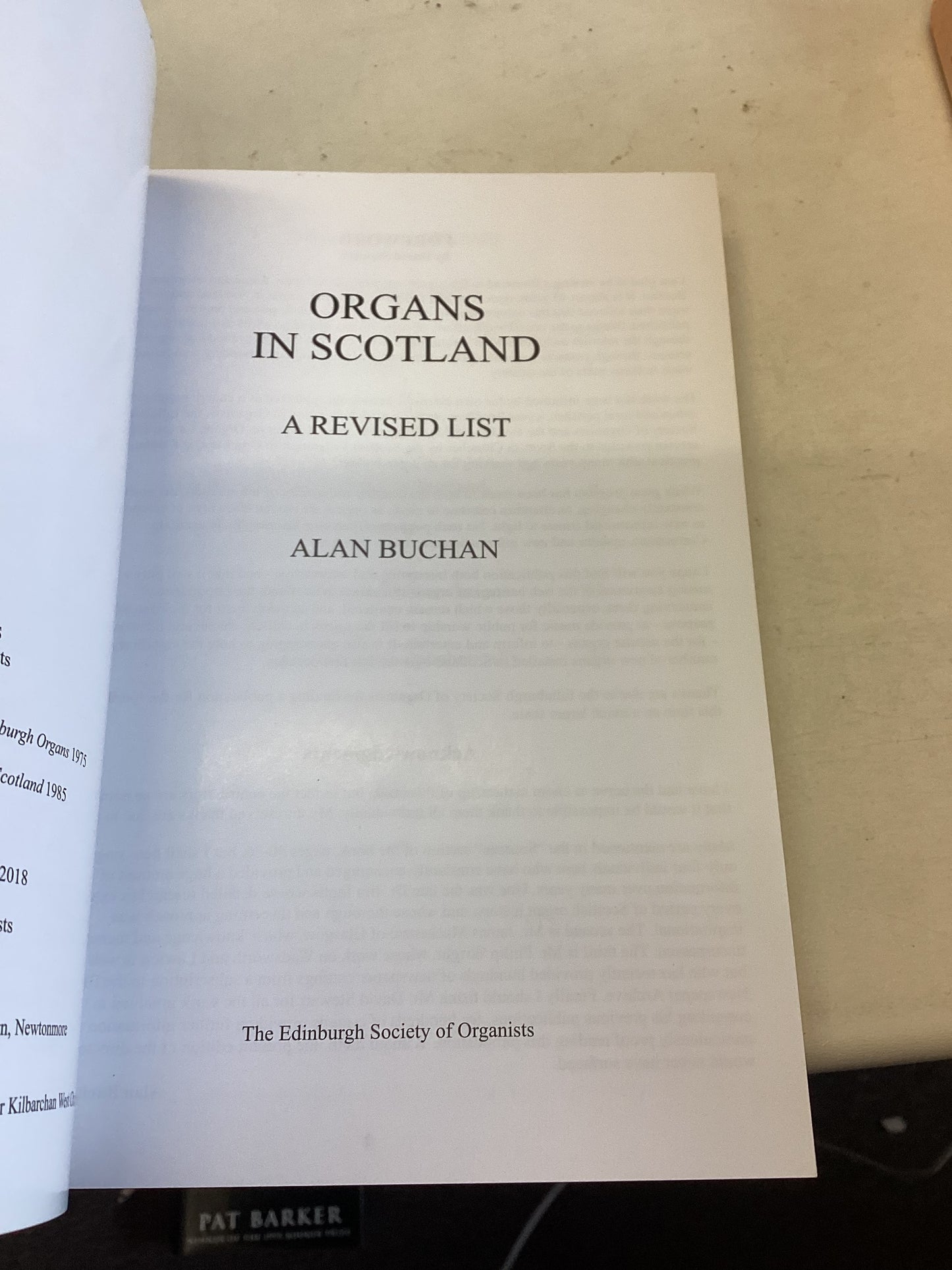 Organs In Scotland A Revised List David A Stewart Revised Alan Buchan