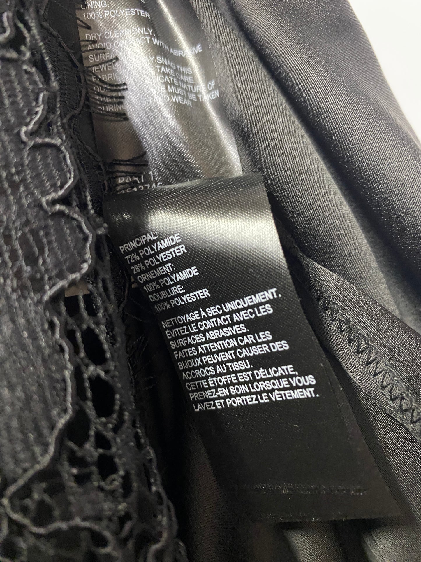 Whistles Black Lace Single Strap A-line Dress 10 BNWT