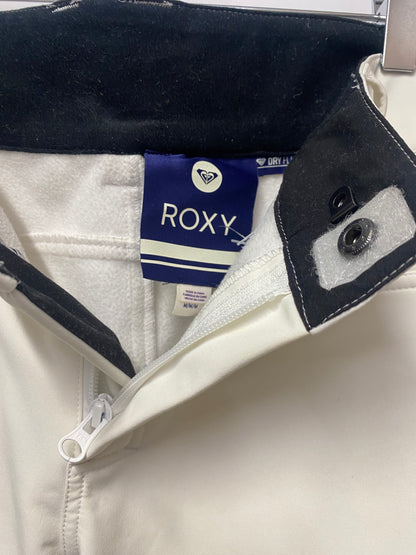 Roxy White Soft Shell Salopettes Snow Pants Medium