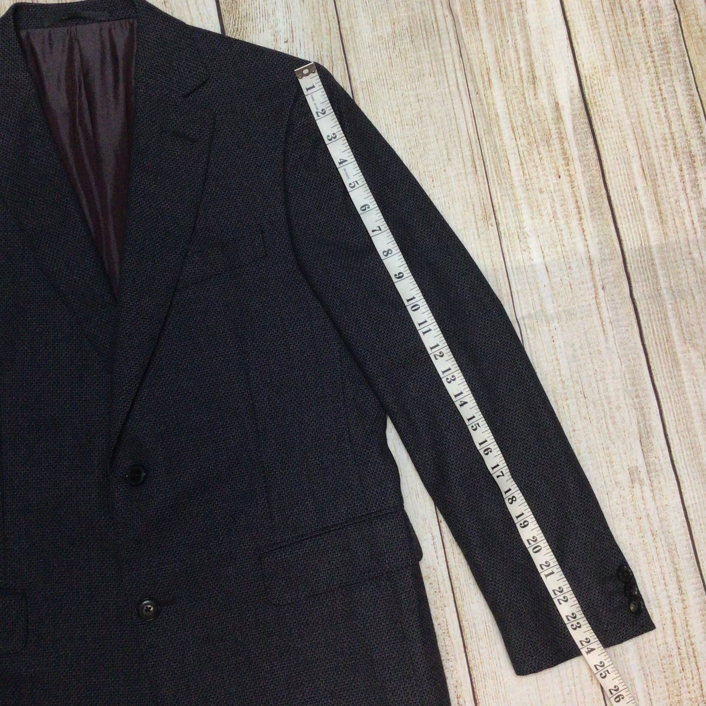 Pal Zileri Dark Grey Wool Blazer Jacket Size 50R