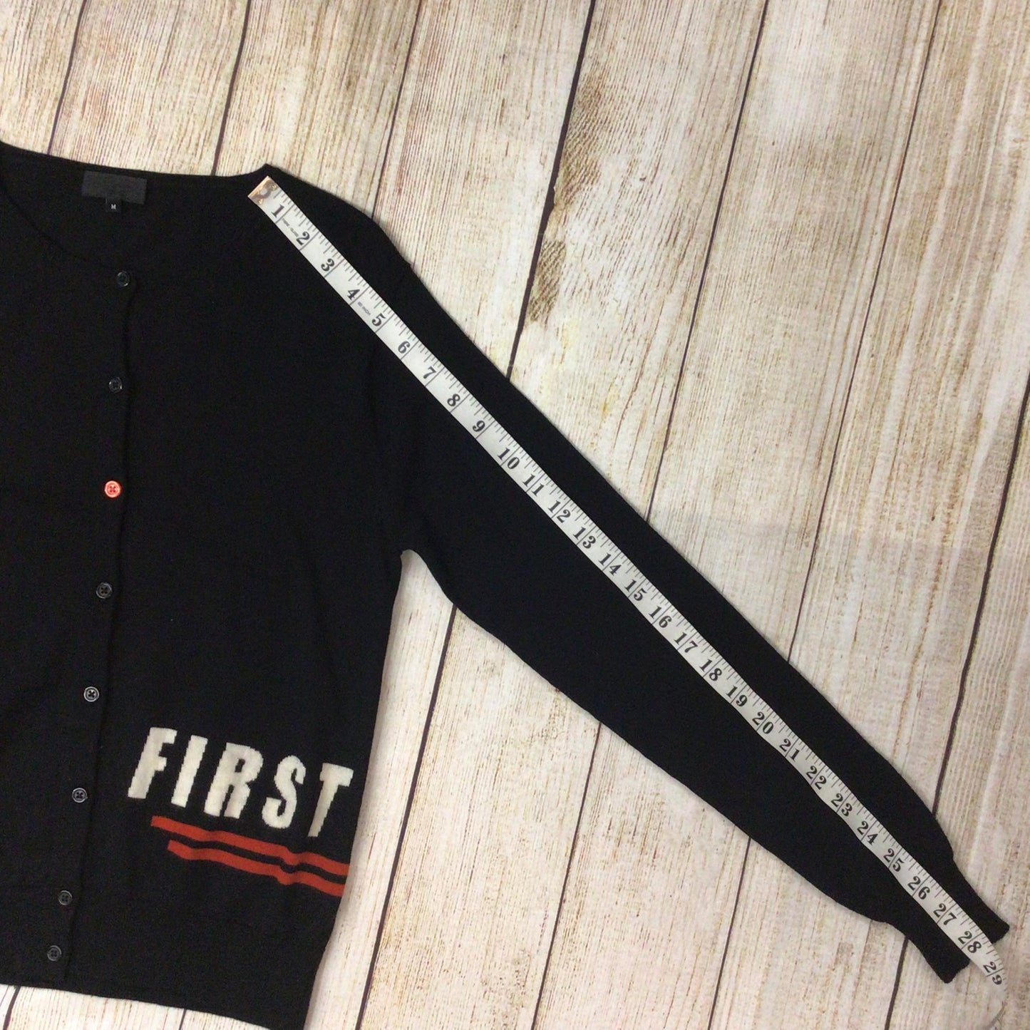 Paul Smith Black Label Black First Class 100% Merino Wool Cardigan Size M