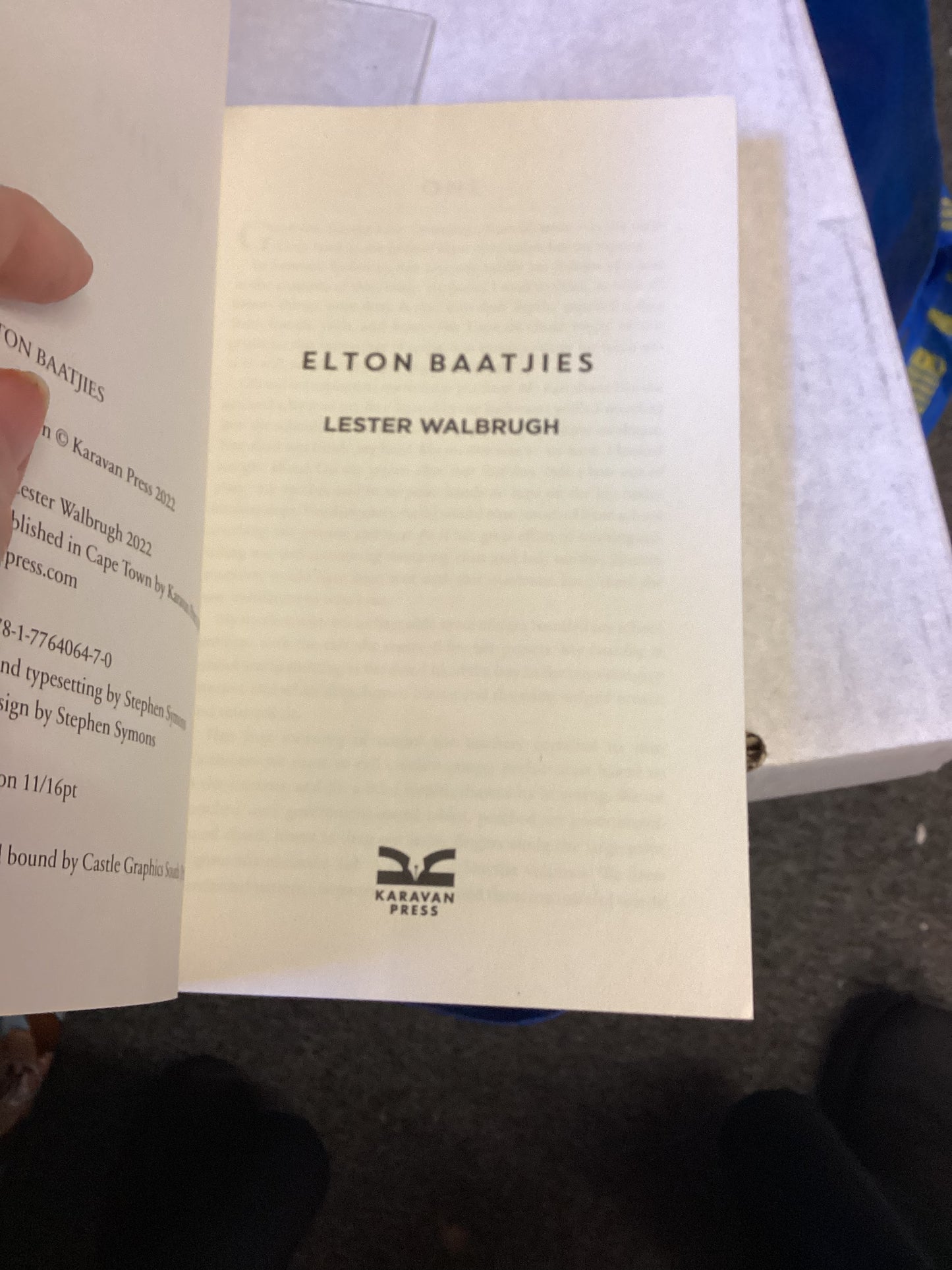 Elton Baatjies Lester Walbrugh