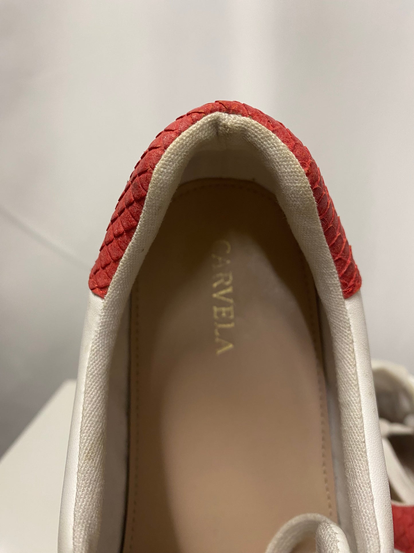 Carvela Red and White Sporty Trainers 6
