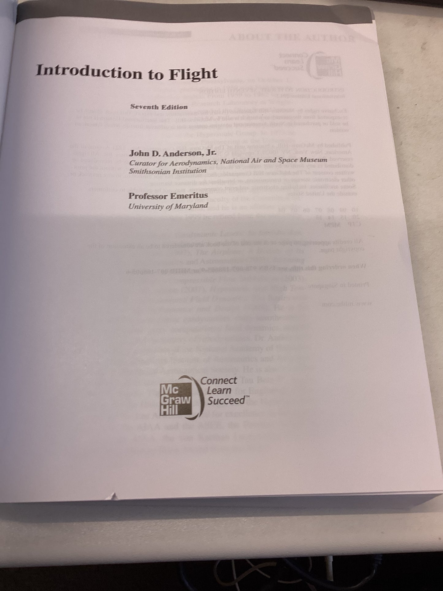 Introduction To Flight John D Anderson Jr Seventh Edition