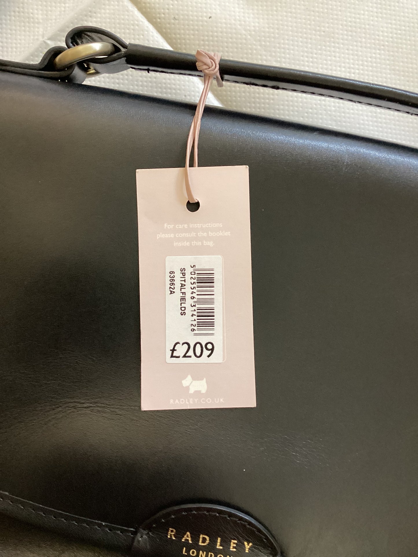 BNWT Radley Black Leather Handbag