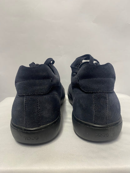Tod's Navy Suede Low Lace Up Trainers 8