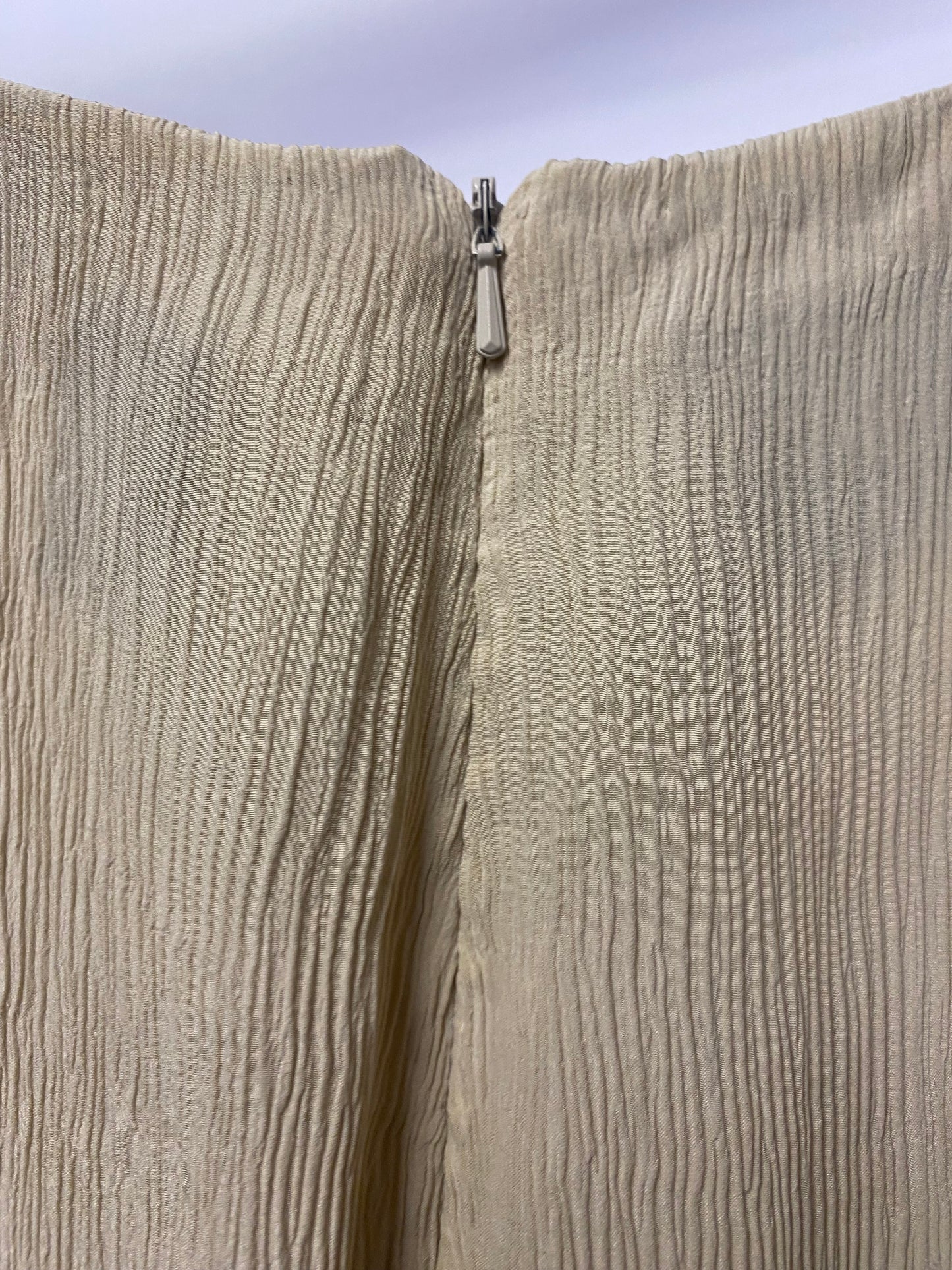 DKNY Beige Silk Bias Cut Maxi Skirt 12/8