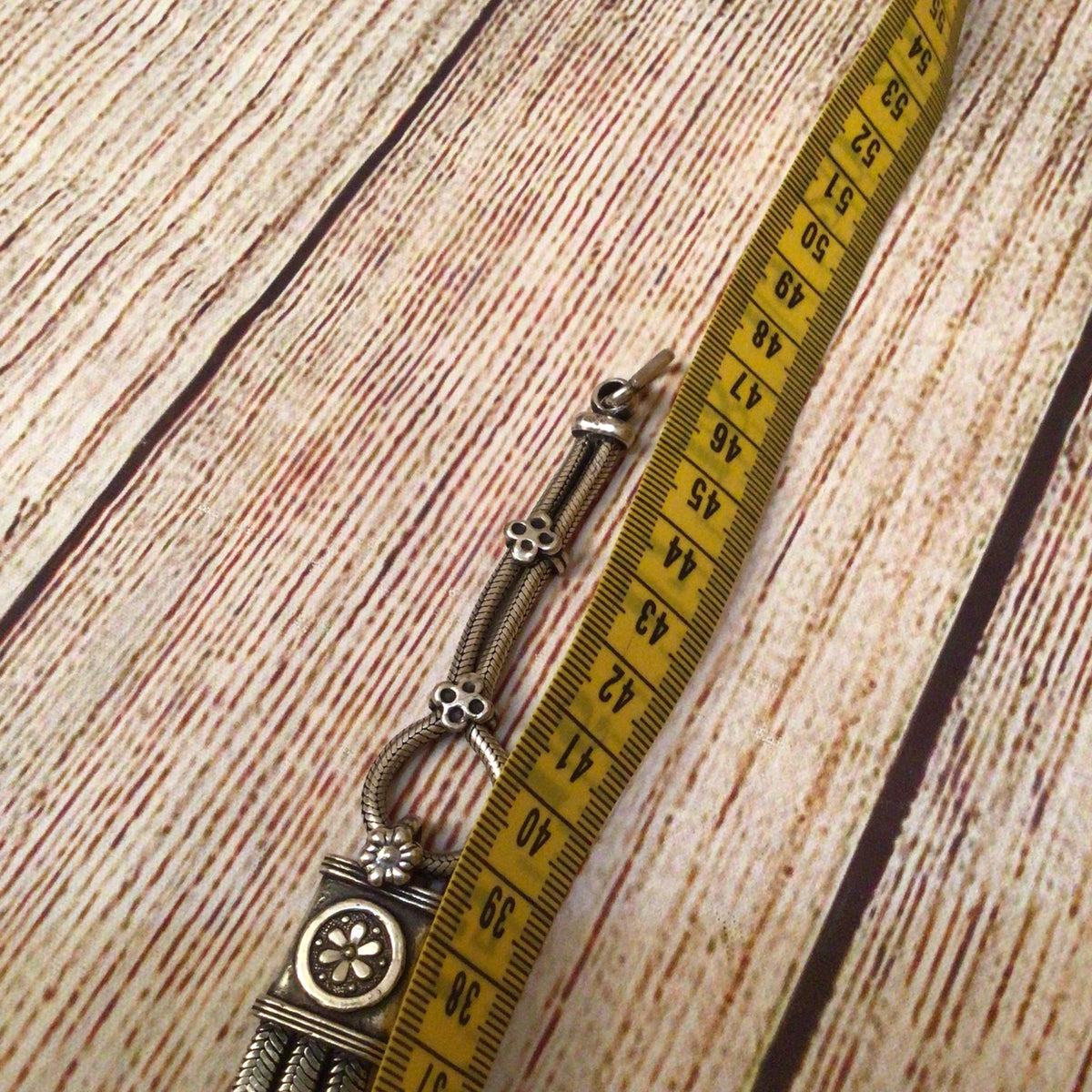 Tribal Silver 3 String Necklace