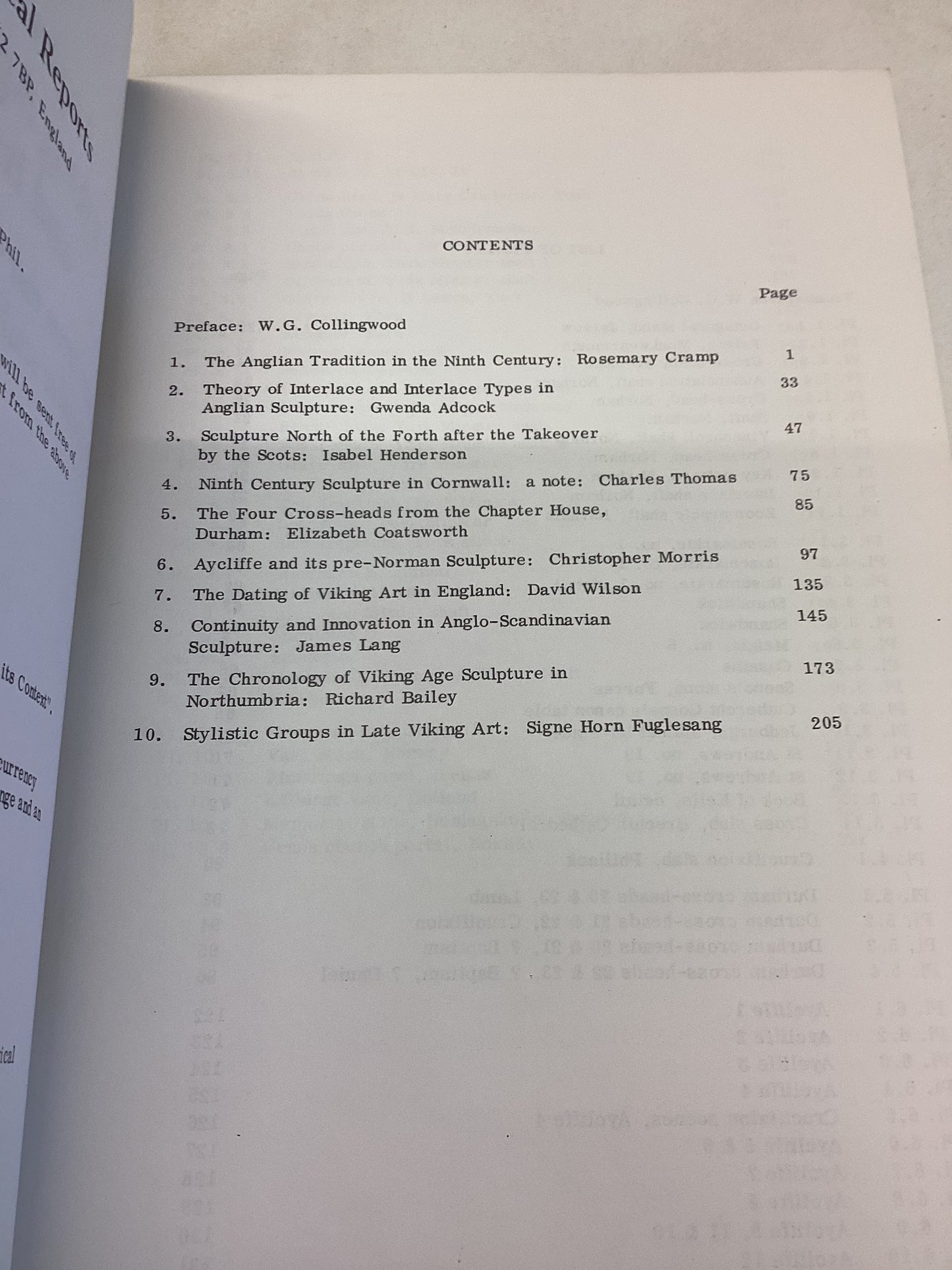 Anglo-Saxon and Viking Age Sculpture BAR Series 49 1978 Edited By James Lang