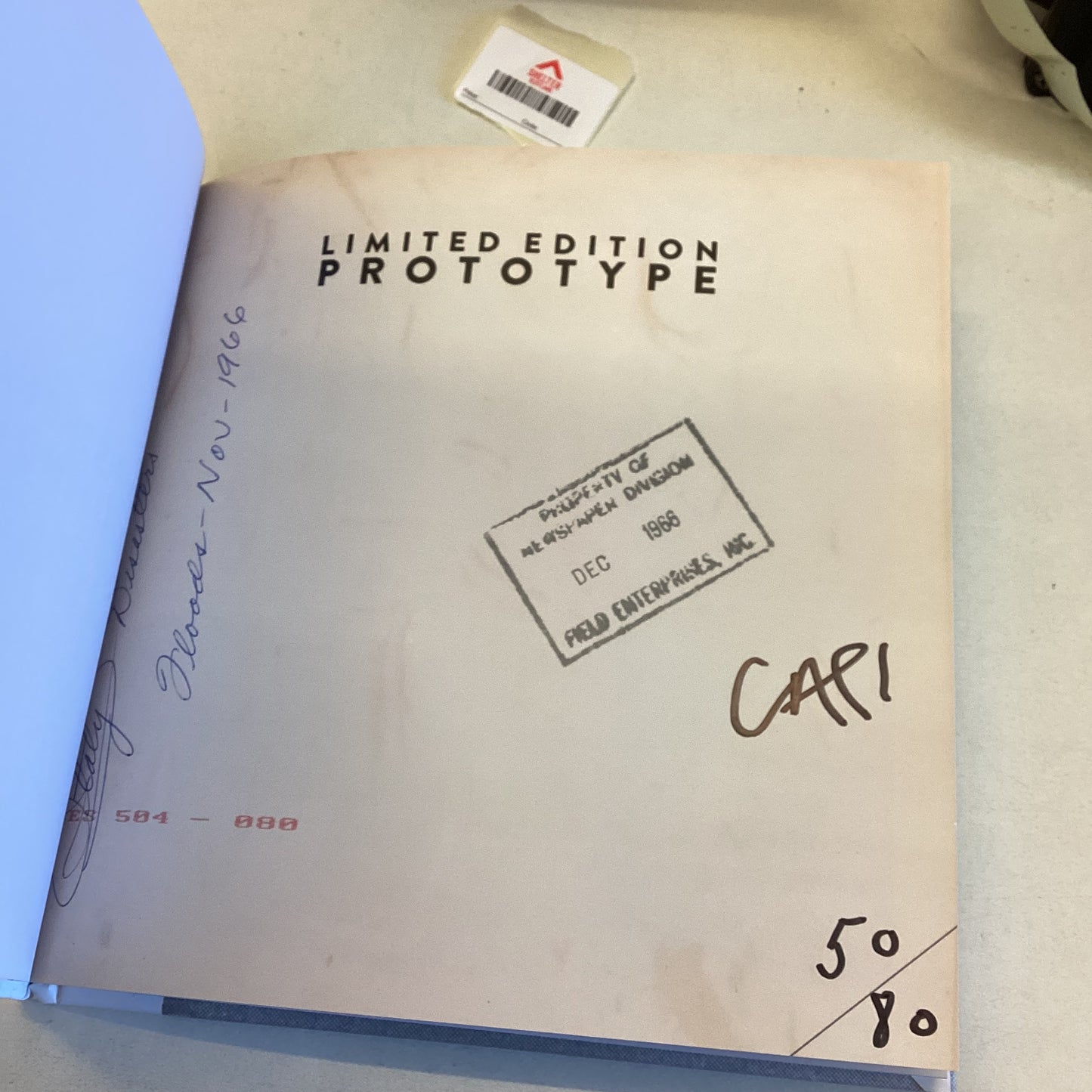 Peri Metri Per Duti Fir Enze 1966 David Cass Limited edition 50/80 Signed