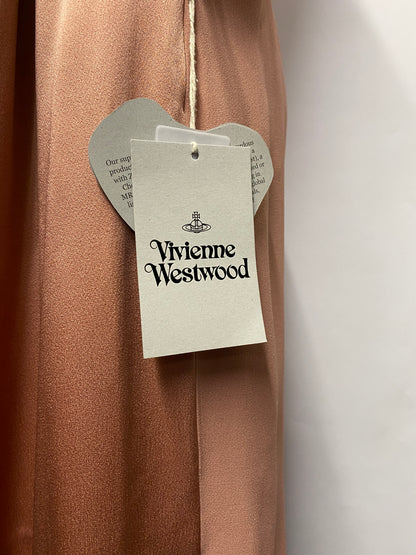 Vivienne Westwood Blush Pink Satin Storm Dress 16 BNWT
