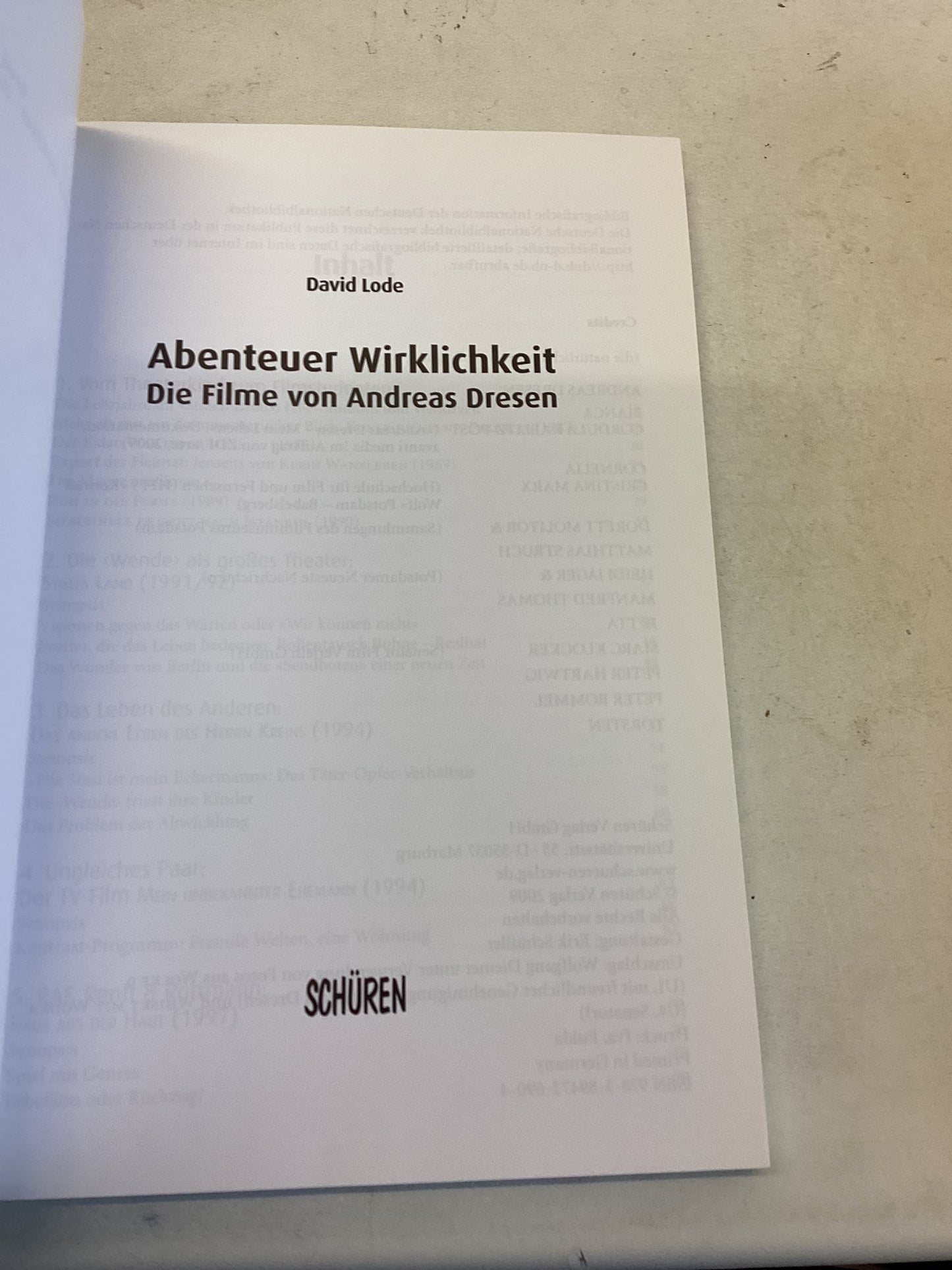 Abenteuer Wirklichkeit David Lode