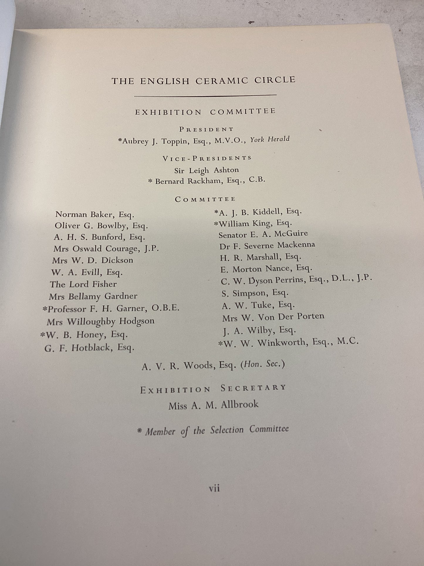 English Ceramic Circle English Pottery and Porcelain Exhibition Catalogue 1948 no 767 of 1000