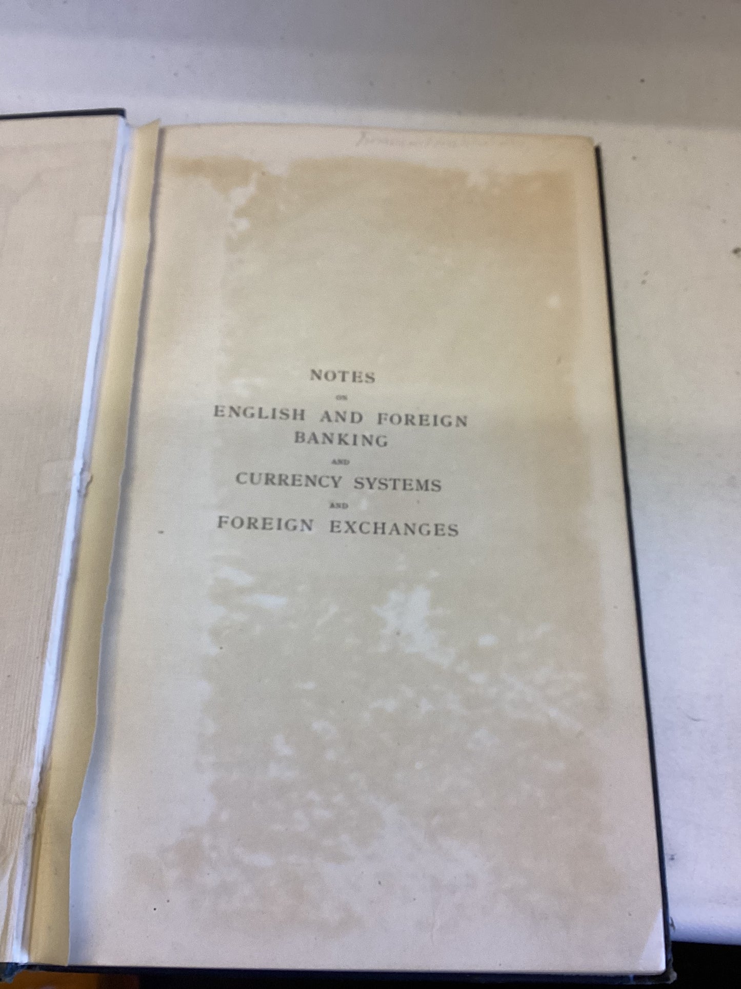 English and Foreign Banking Currency Systems and Exchanges Exchanges Ernest Sykes