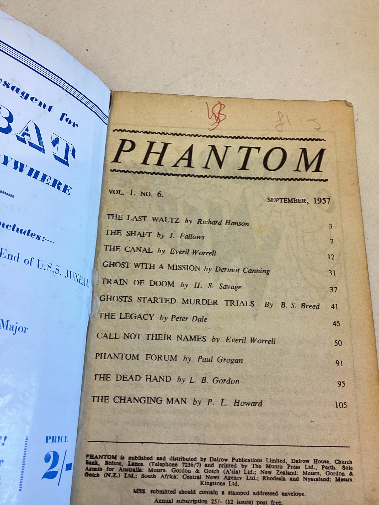 Phantom Vol 1 No 6 September 1957