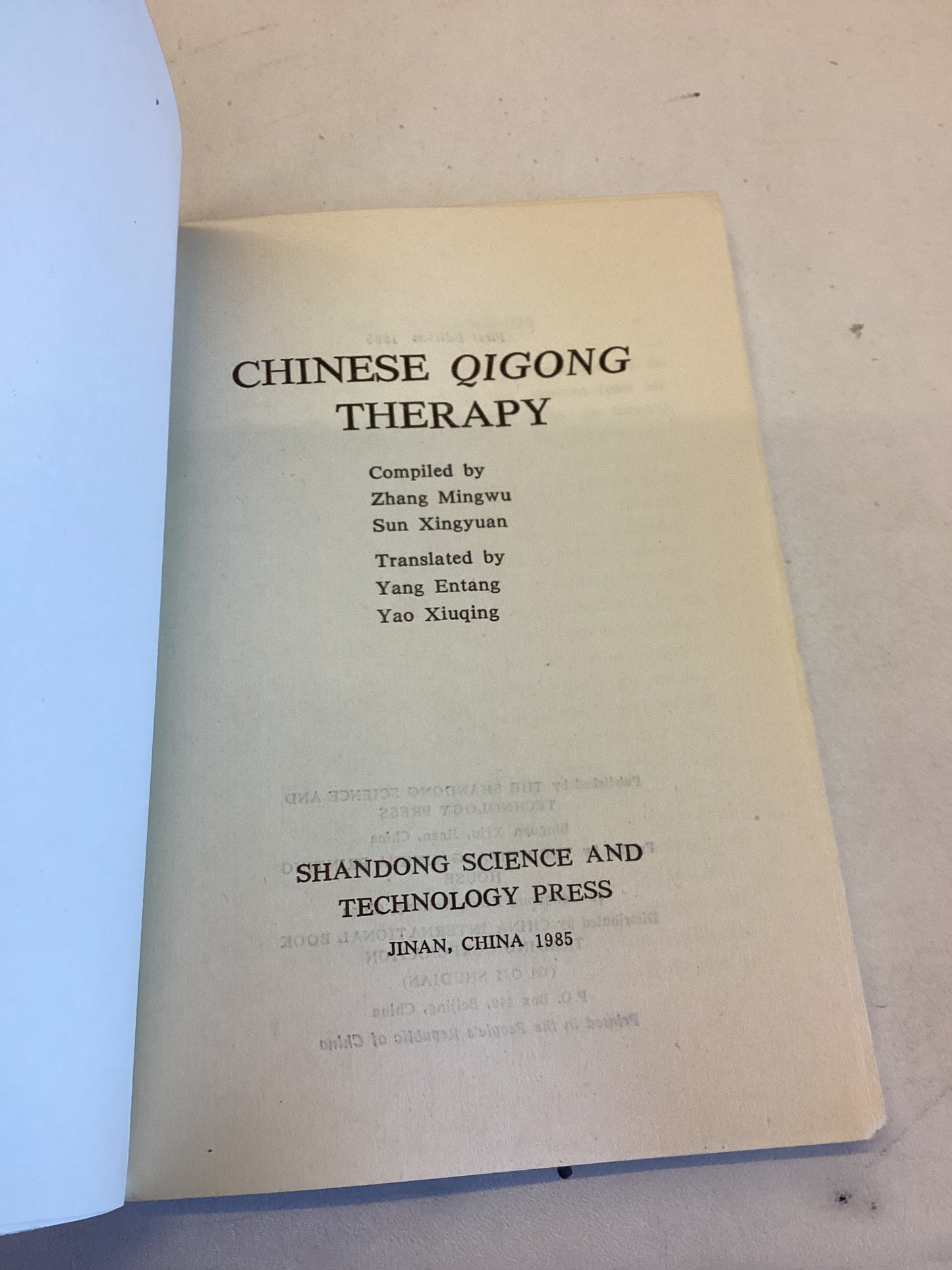 Chinese Qigong Therapy