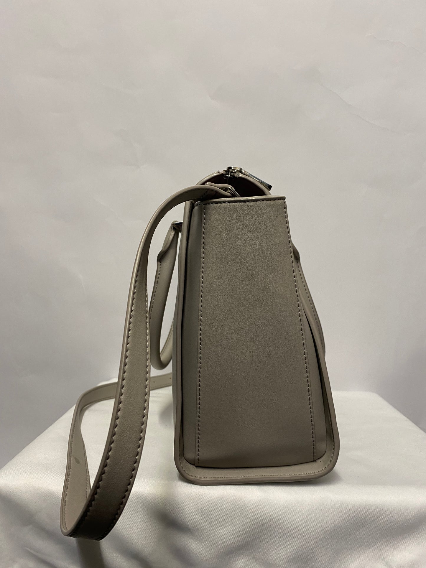 Charles and keith Grey Harper Structured Hand Bag