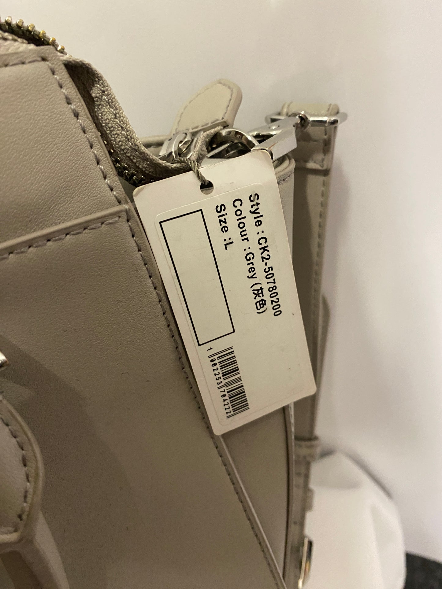 Charles and keith Grey Harper Structured Hand Bag