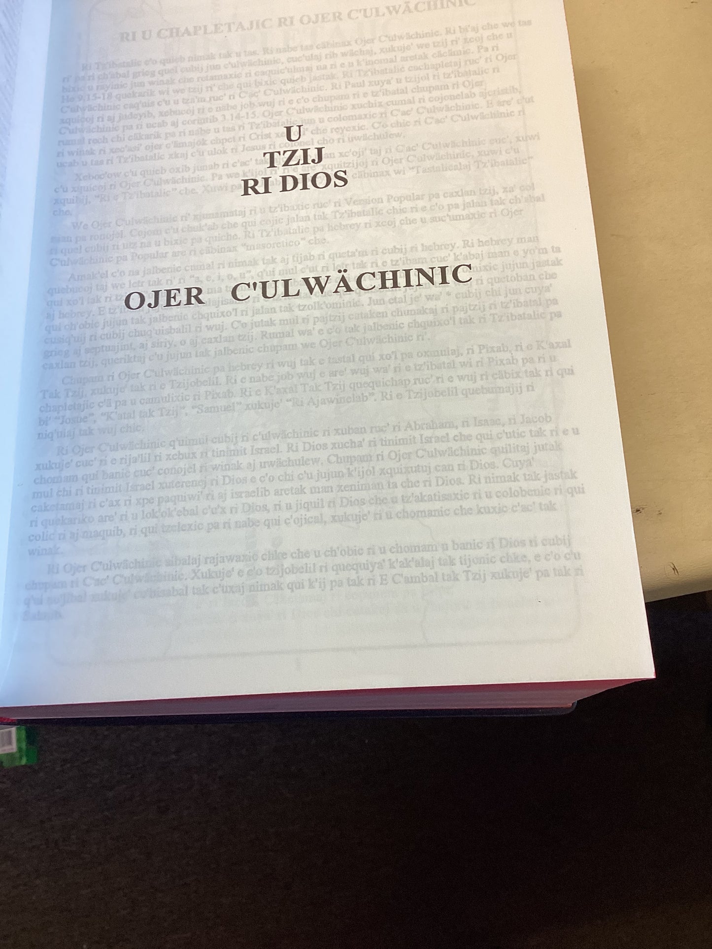 U Tzij Ri Dios Pa Quiche Aj Guatemala