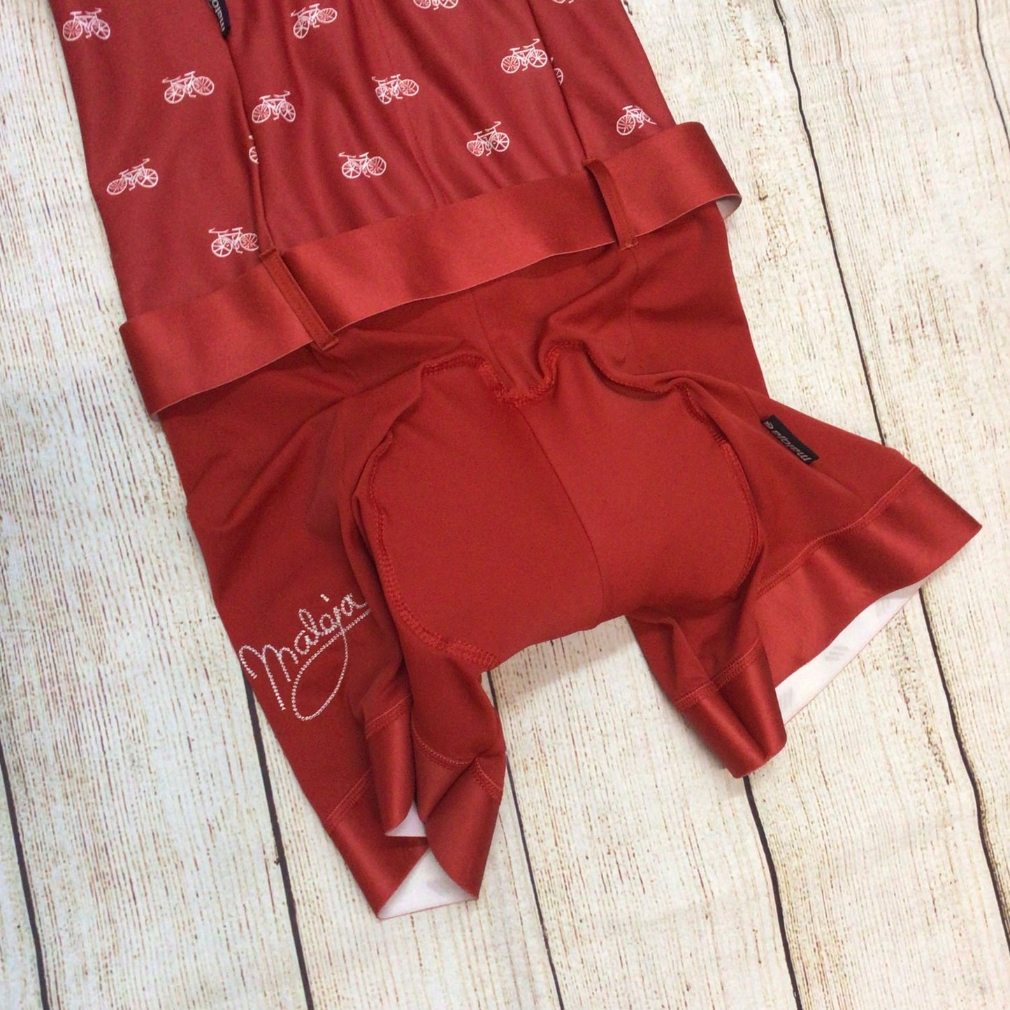 Maloja Red Sleeveless Cycling Shorts Suit Size M
