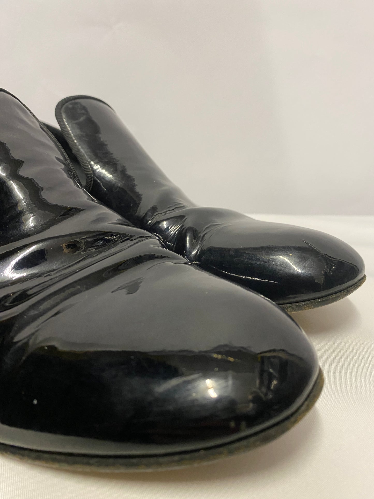 Celine Black Patent Leather Slip On Shoes 6 1/2