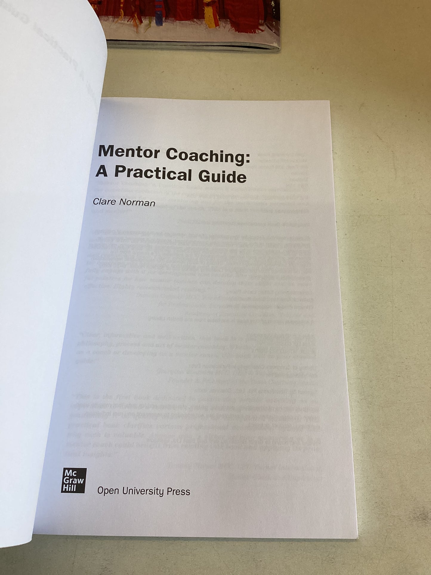 Mentor Coaching A Practical Guide Clare Norman