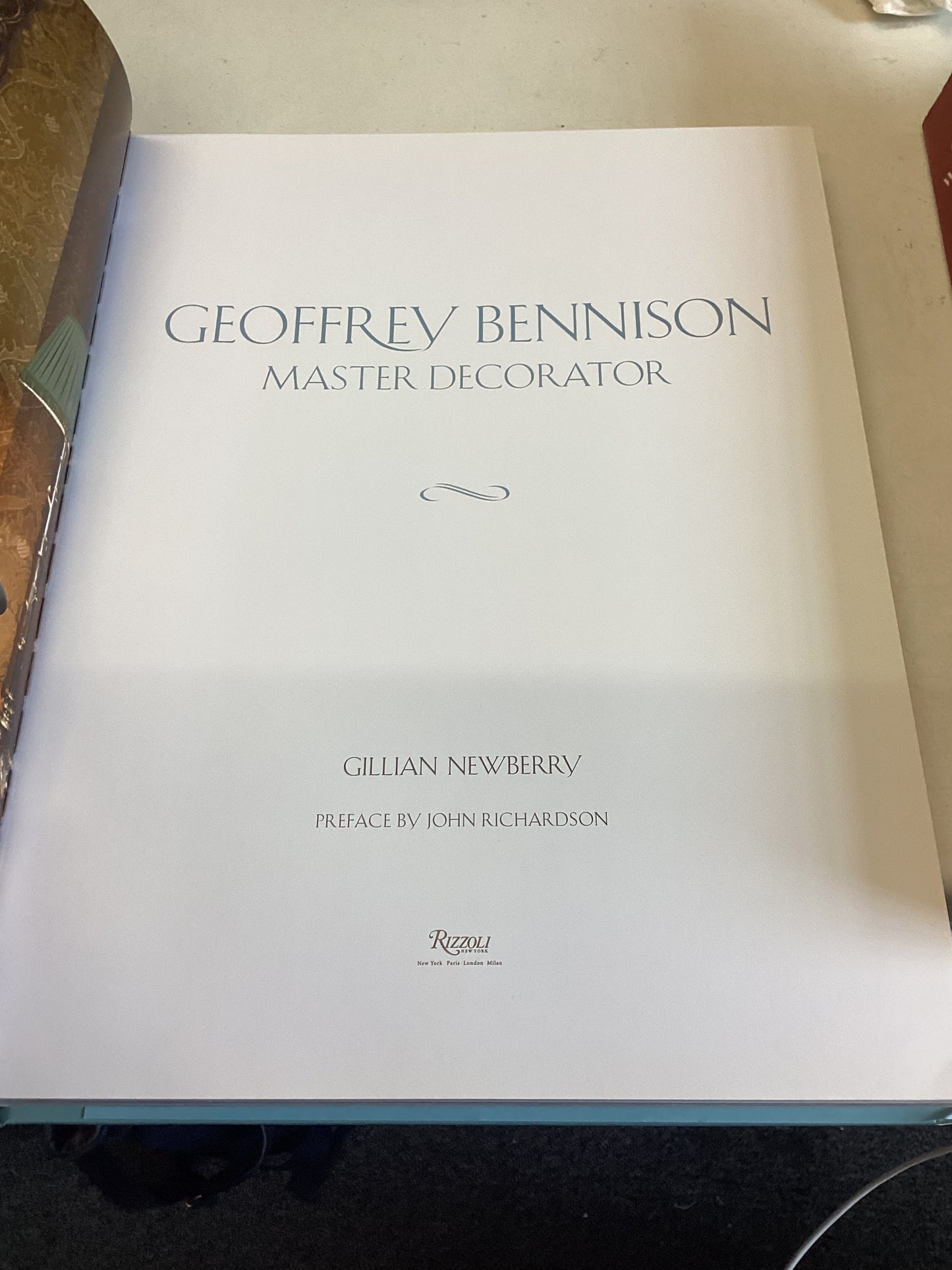 Geoffrey Bennison Master Decorator Gillian Newberry Preface John Richardson