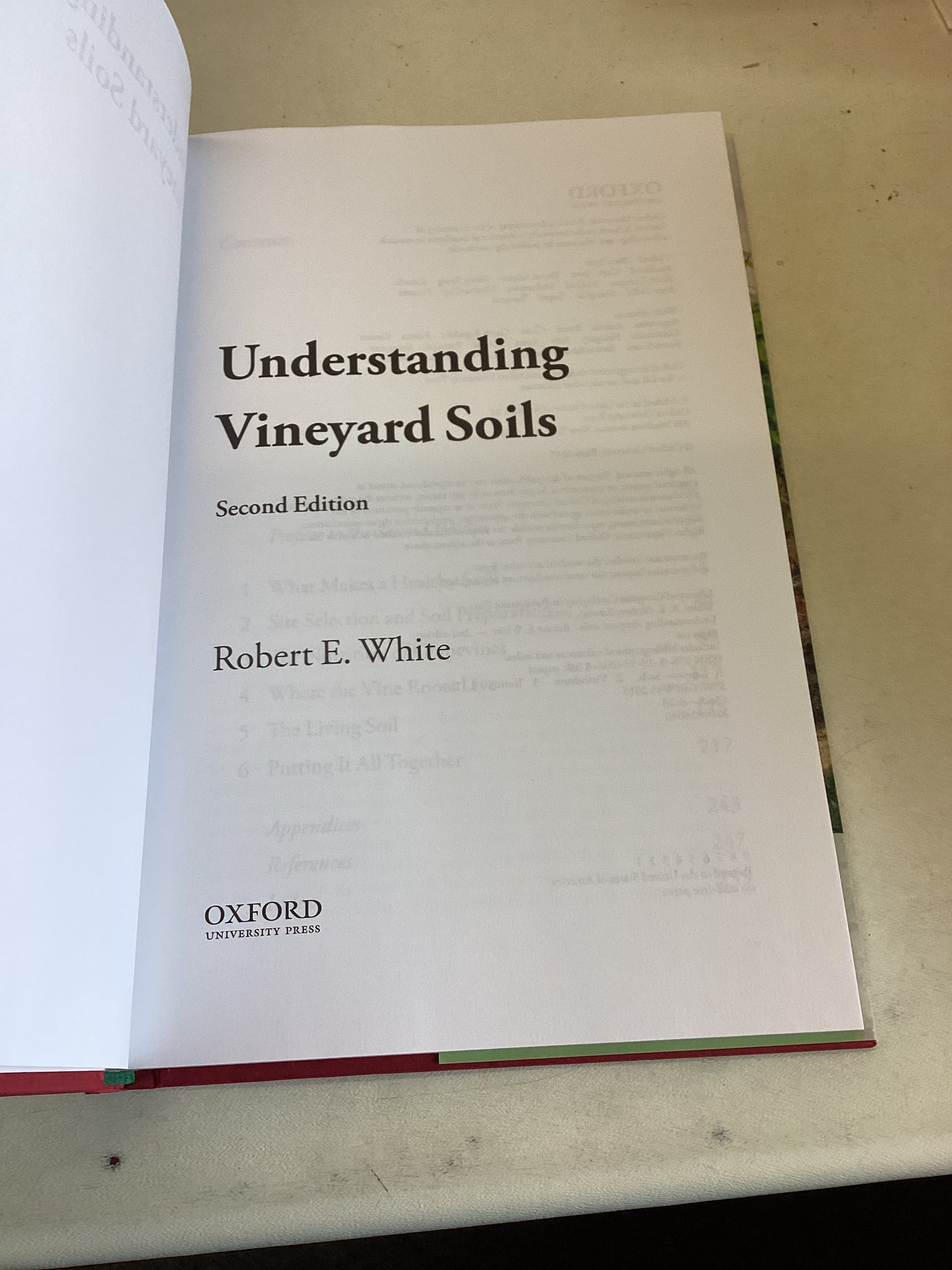 Understanding Vineyard Soils Second Edition Robert E White