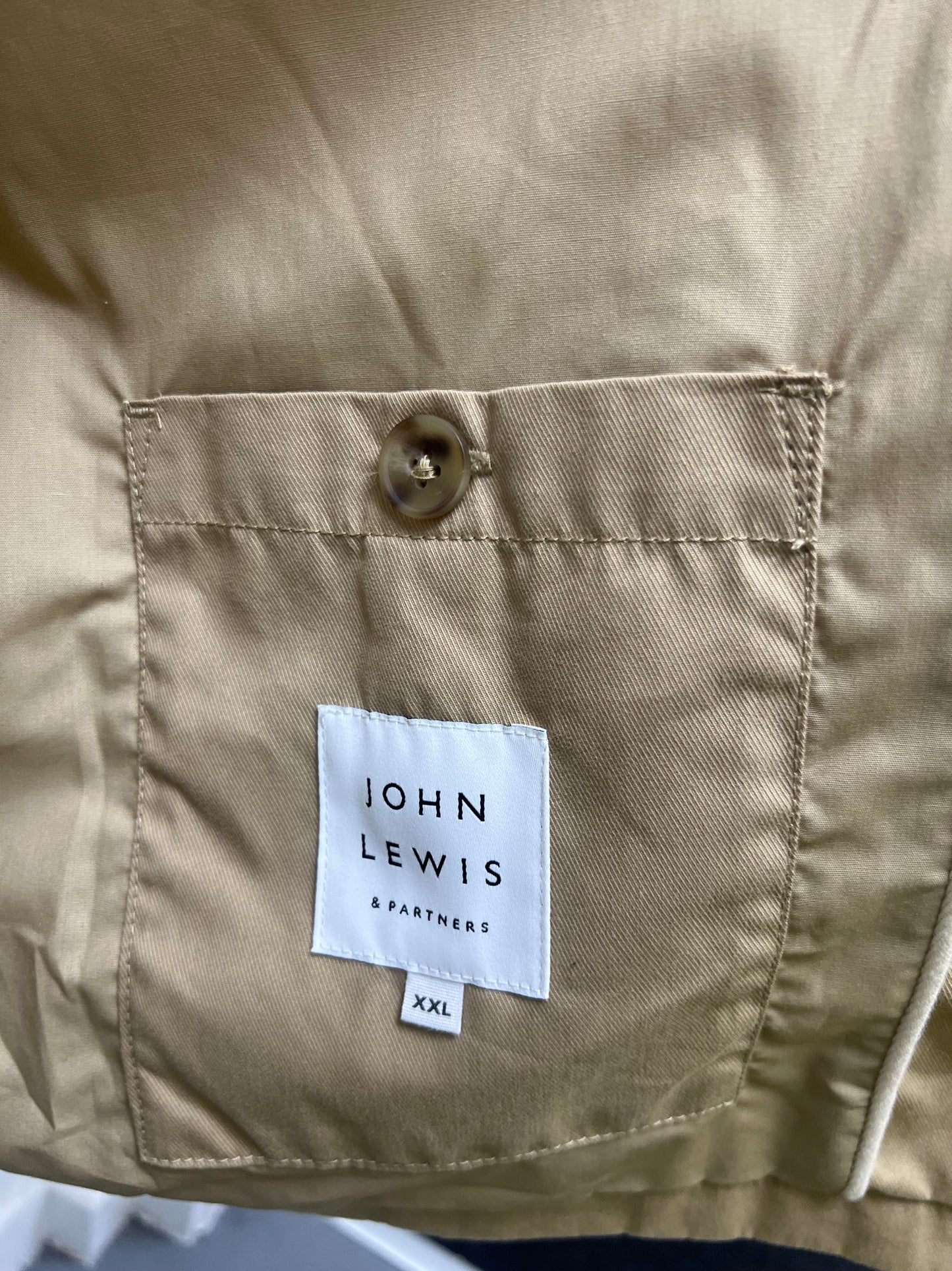 John Lewis Tan Brown Jacket Size XXL BNWT
