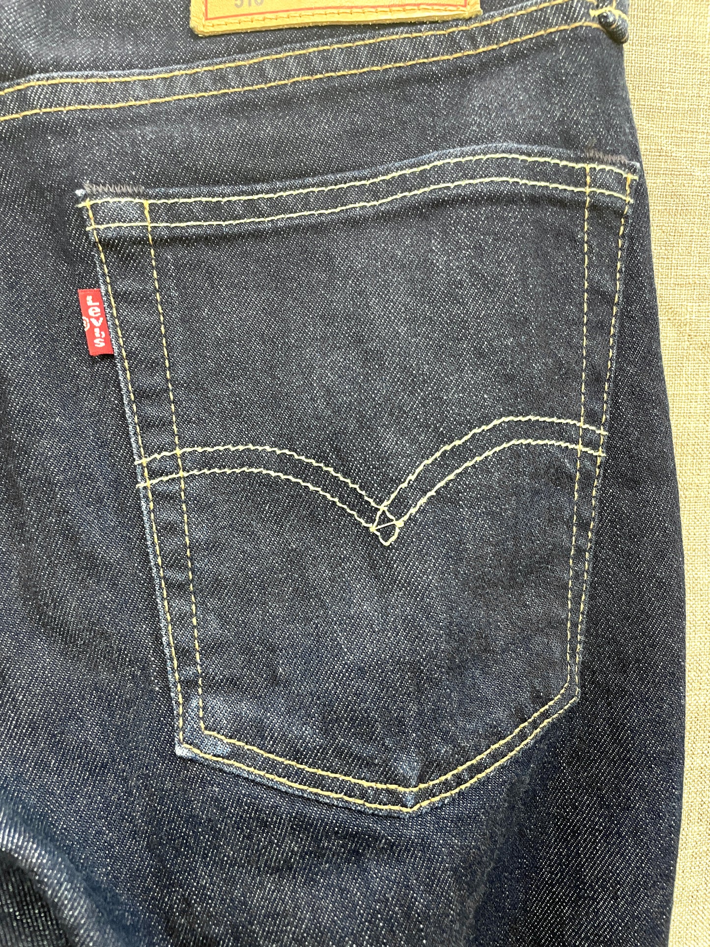 Levi Strauss Levis Dark Indigo Blue 510 Jeans W31 L32