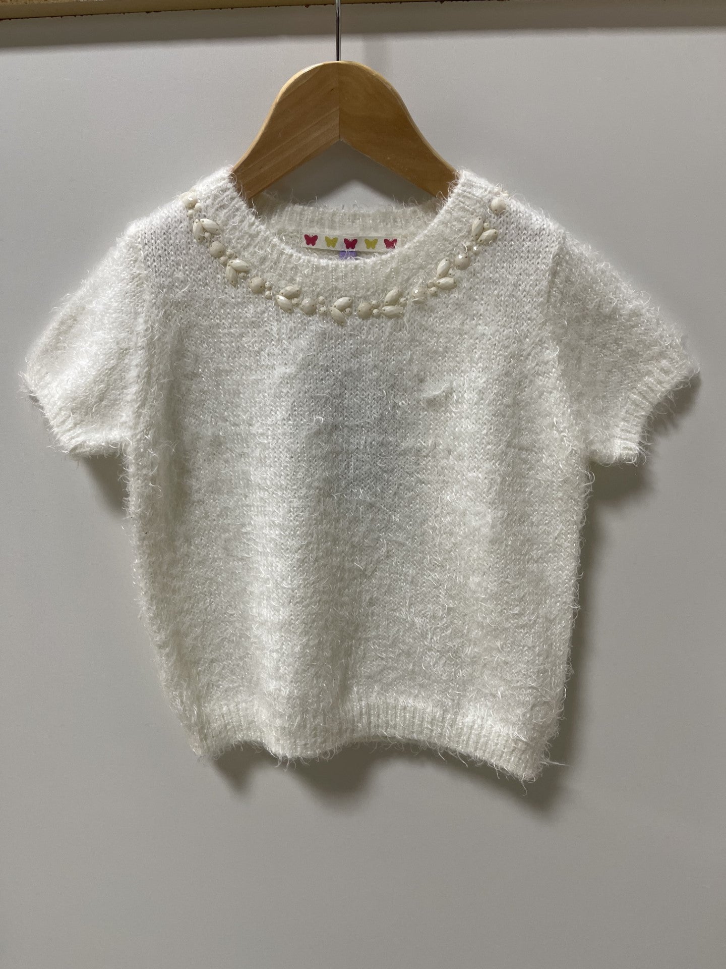 BNWT John Lewis White Top Age 4 Shop for Shelter