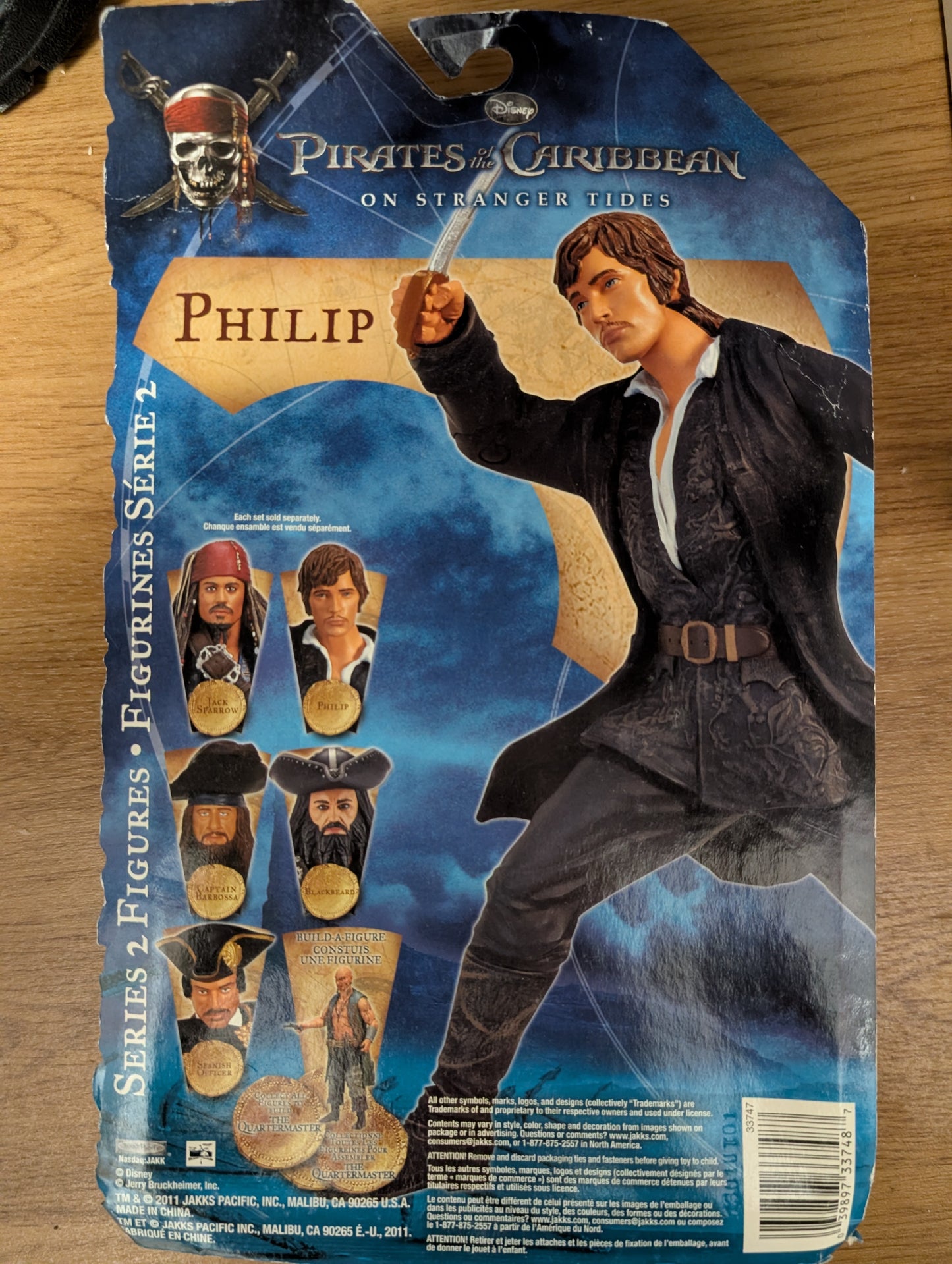 BNIB PHILIP - Pirates of the Carribean: On Stranger Tides 6" Figure