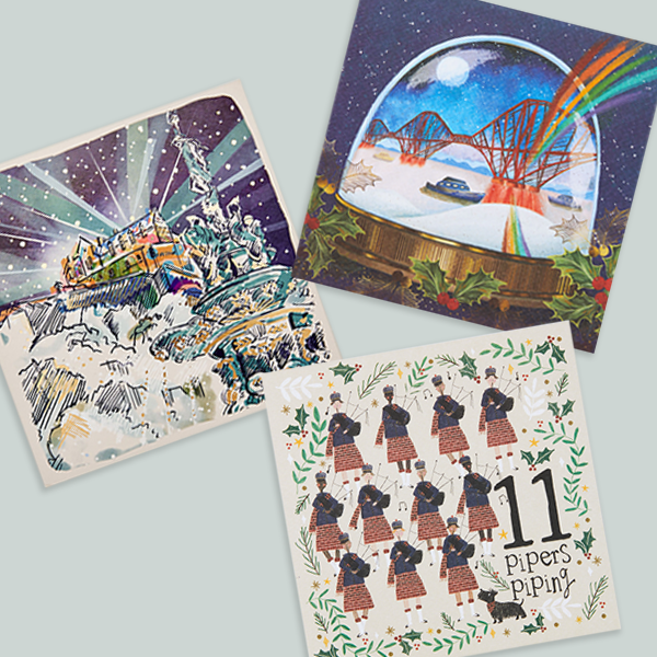 Scotland Christmas Card Value Bundle (3 Packs)