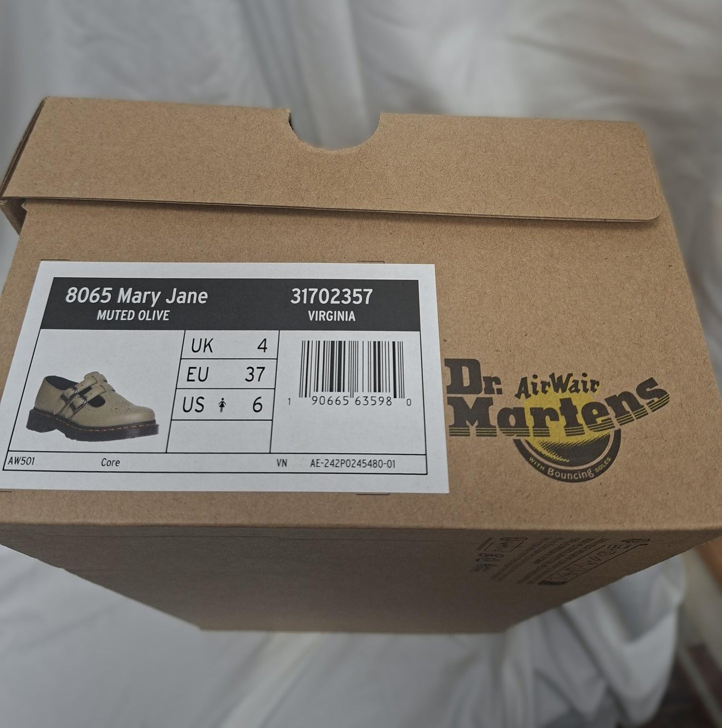 Dr.Martens Muted Olive 8065 Mary Jane