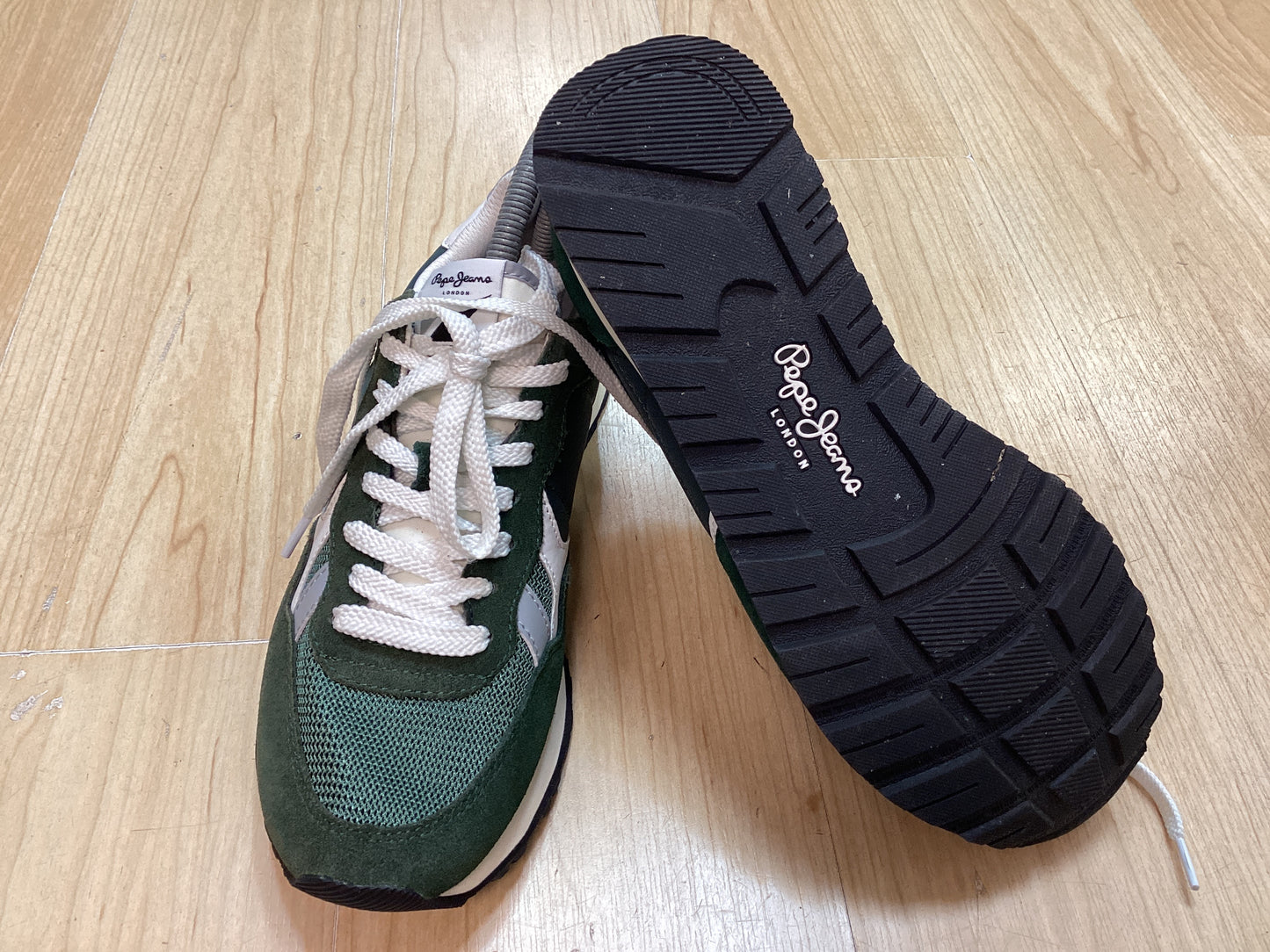 Pepe Jeans London Men’s Brit Heritage M Running Trainer - Green size UK6