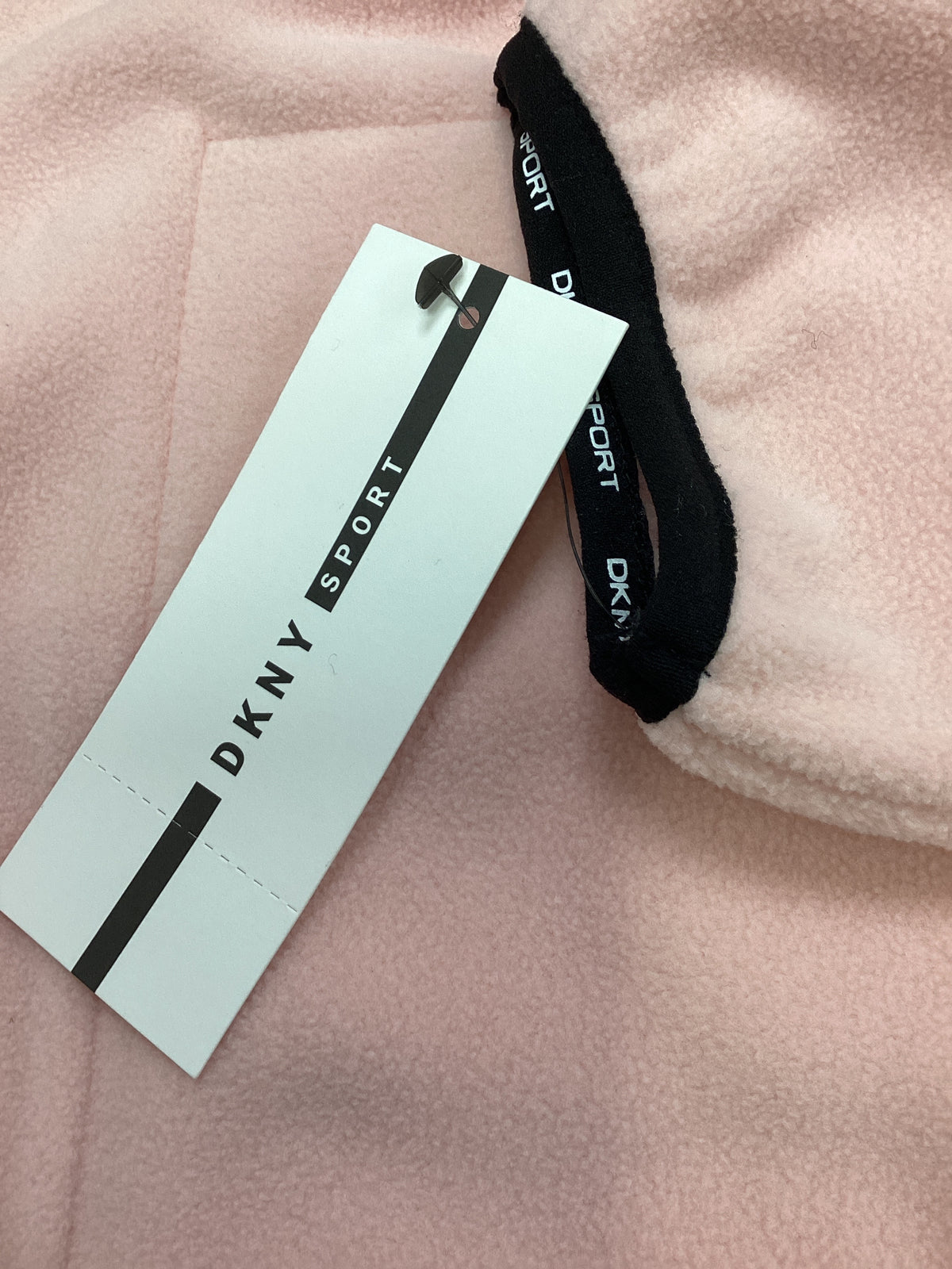 BNWT- DKNY Ladies Sports zip up jacket Pink (Rosewater) with Black trim size Large (Copy)
