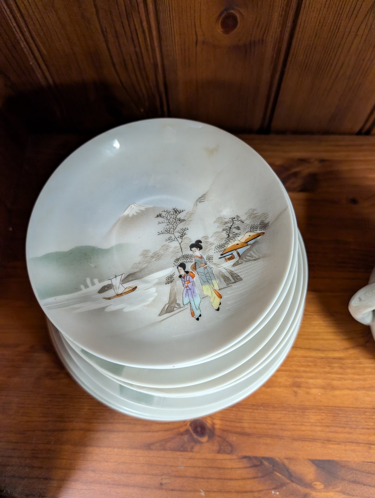 Vintage Japanese Porcelain Tea Set - 24 Piece