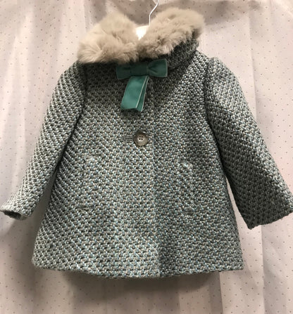 BNWT Monsoon Aqua Infant Coat 3-6Months