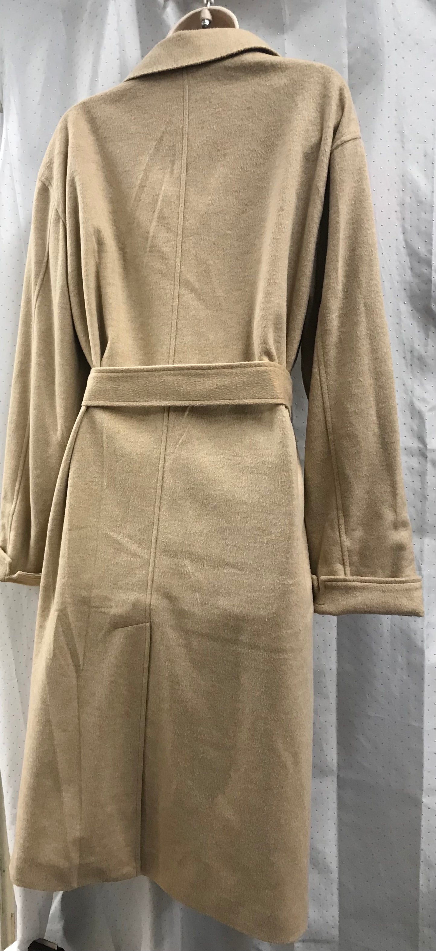 BNWT Ralph Lauren Beige Wool Blend Wrap Coat Size 8