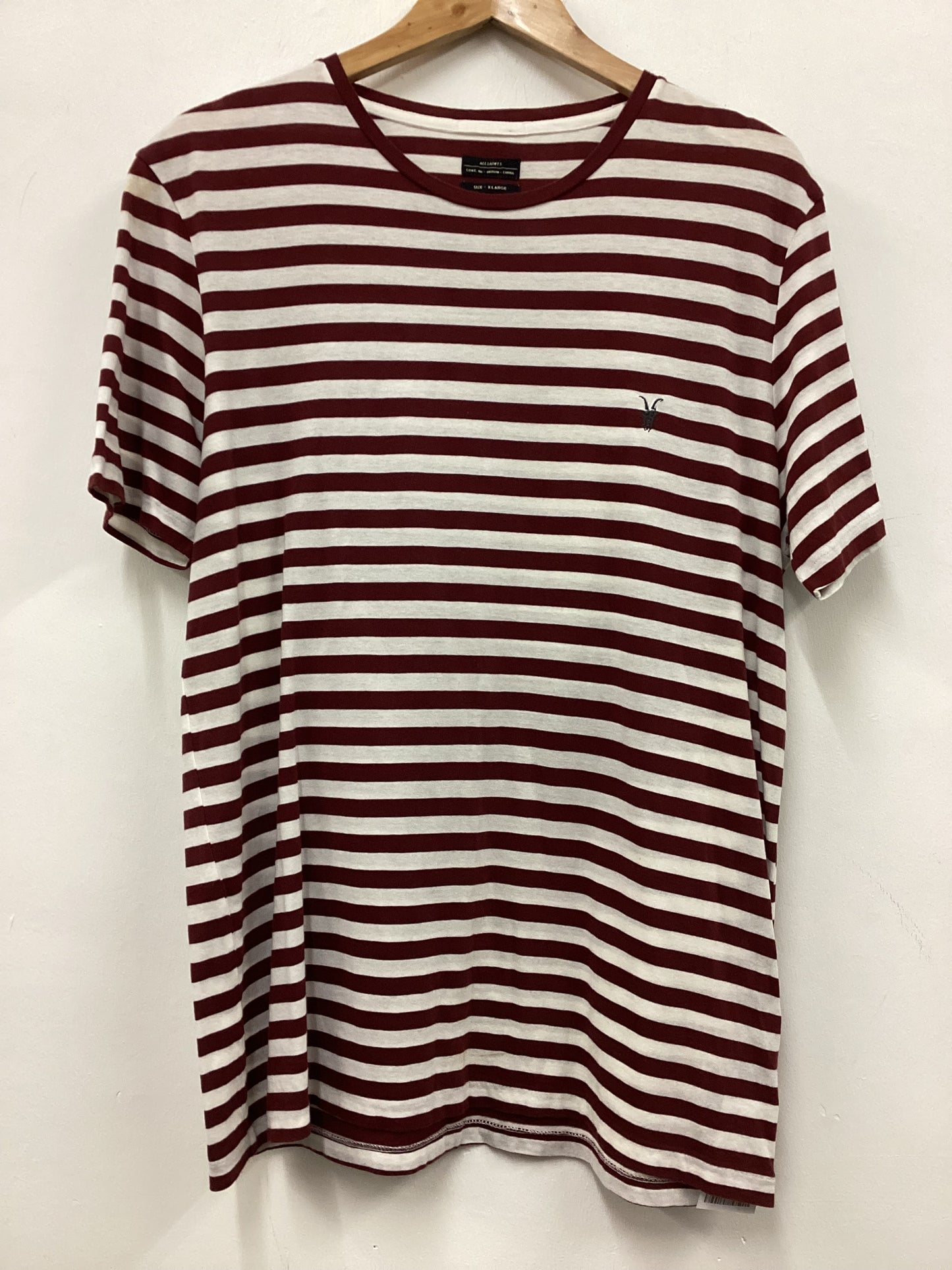 AllSaints XL Mens Striped T Shirt